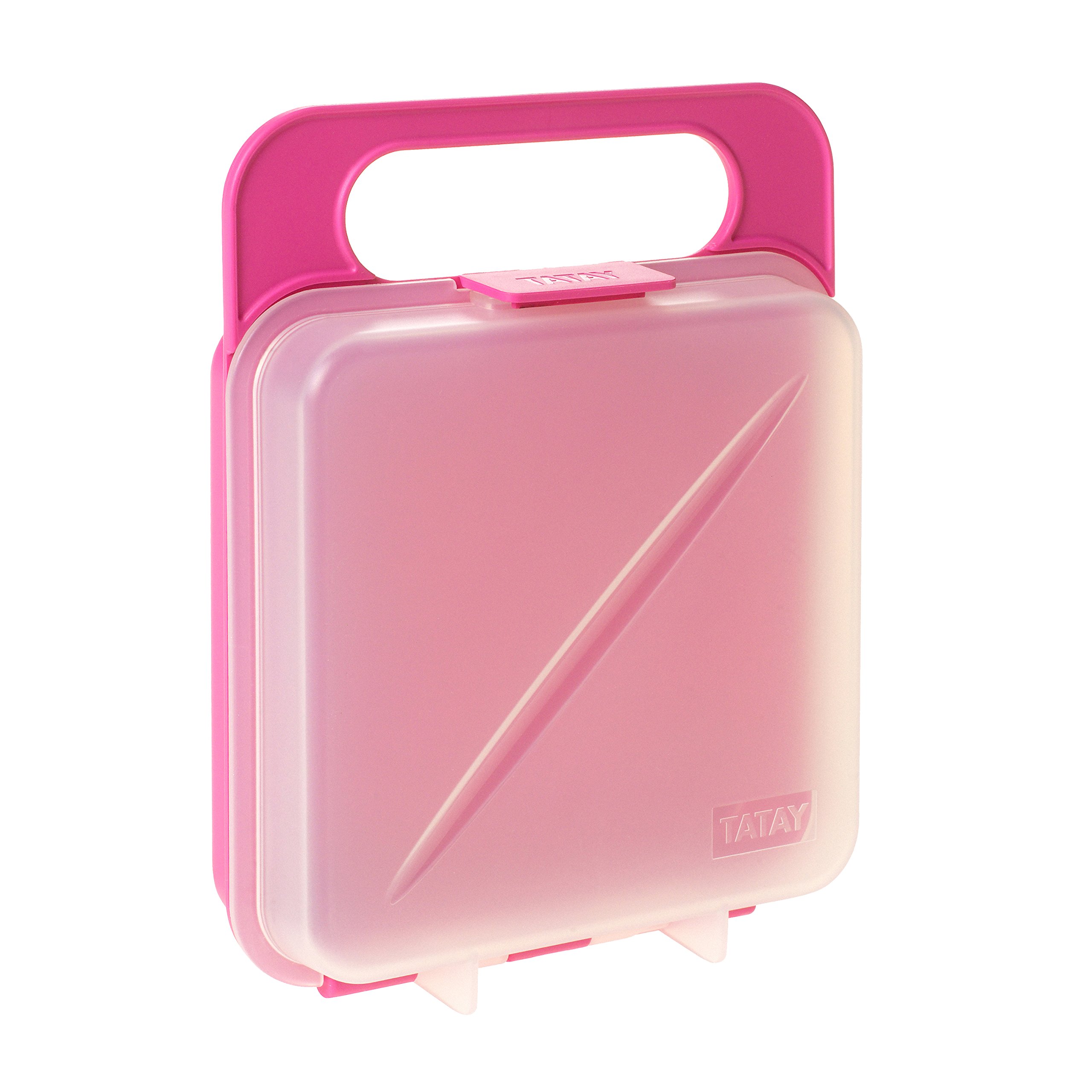 Portable Sandwich Lunch Box - Insulated Bento Box for Kids & Adults, Leak-Proof & Durable, Perfect for School, Work, Picnics & Travel (Pink)