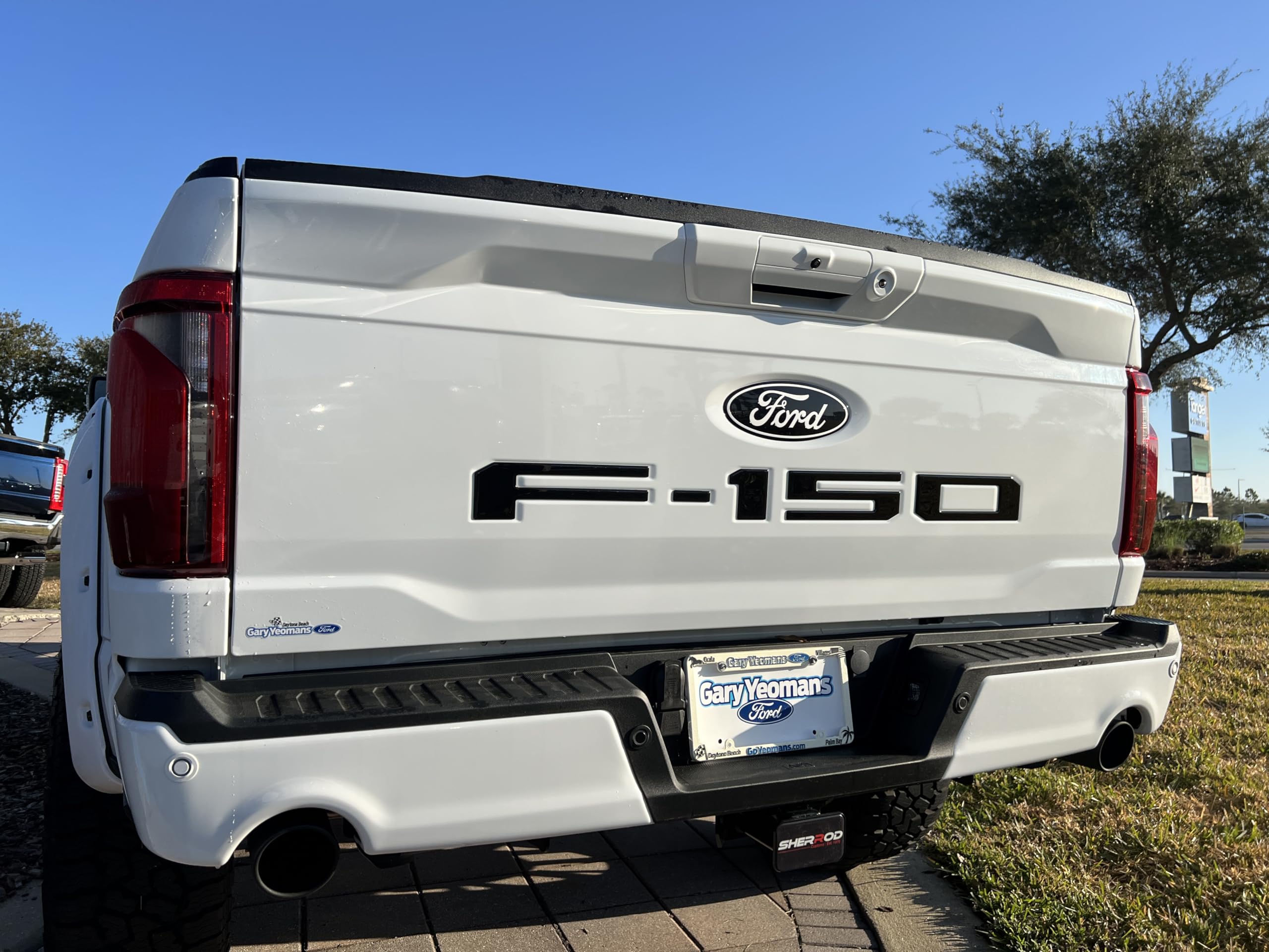 2021-2025 Ford F-150 Tailgate Emblem Letter Inserts - Gloss Black Custom Decals for Truck Bed Styling - Perfect for Personalization & Off-Road Adventures