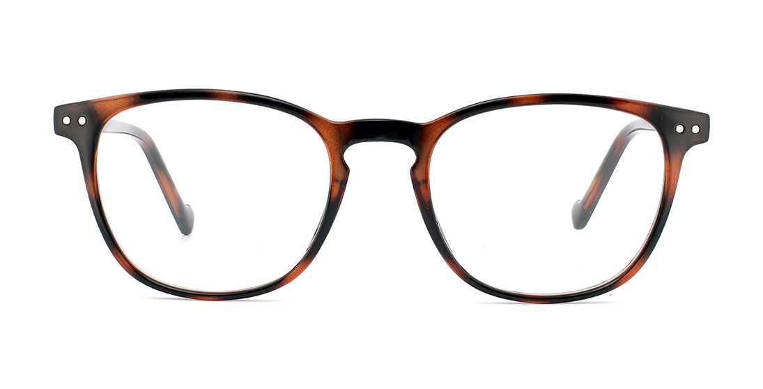 Tortoise Shell Keyhole Bridge Round Eyeglasses GTR 2107 - Vintage Style Frames for Women & Men - Perfect for Reading, Fashion, and Everyday Wear