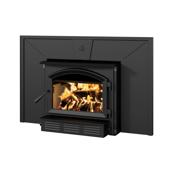 Enerzone Solution 3.5 Wood Insert Stove Bundle - High Efficiency Fireplace Insert for Home Heating - Perfect for Living Rooms, Cabins & Winter Warmth