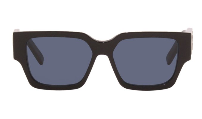 Christian Dior CD SU 10B0 Black & Blue Square Frame Women's Designer Sunglasses | UV Protection | Fashion Accessory for Beach, Driving & Outdoor Activities