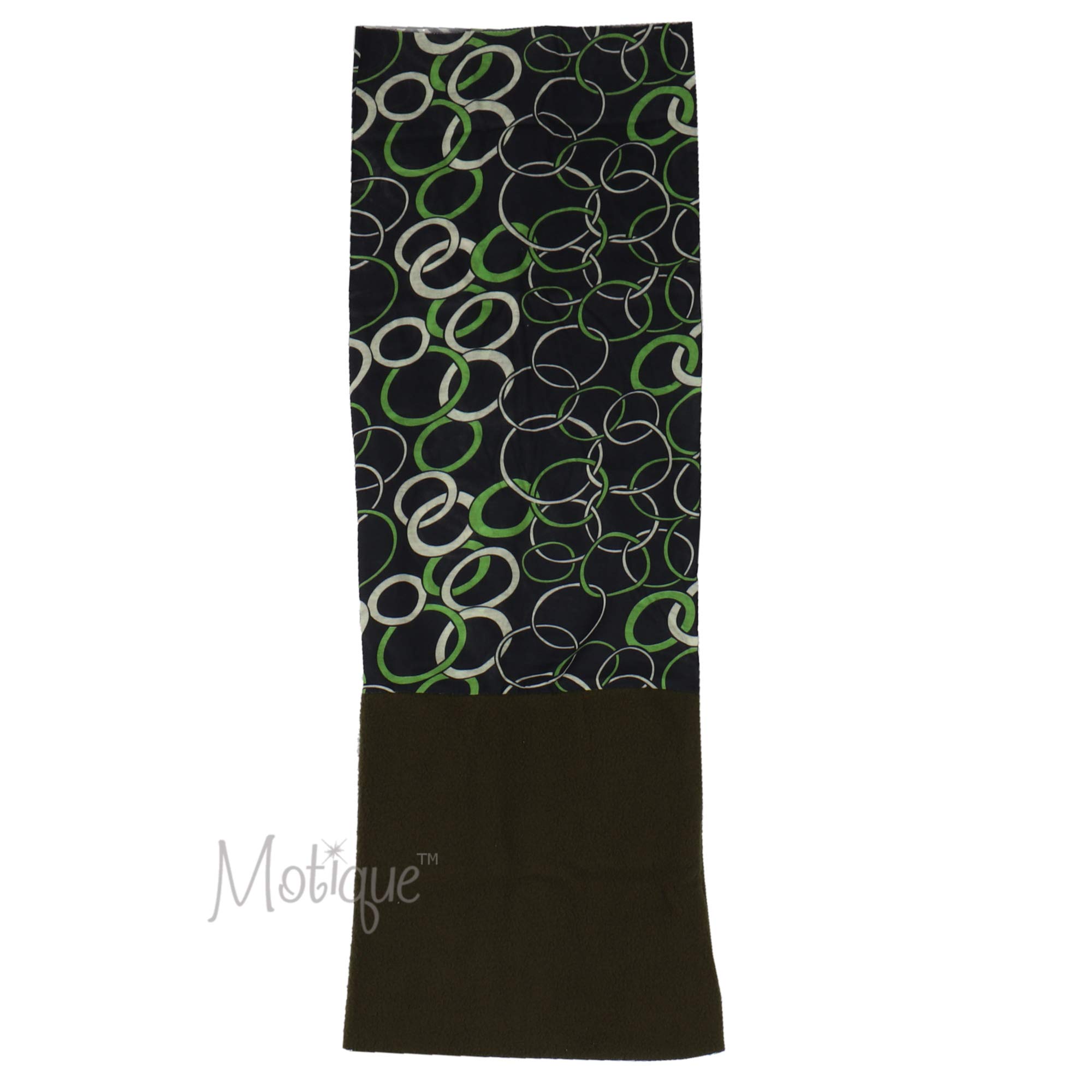 Patterned Neck Gaiter Face Scarf With Fleece Bottom - Warm Winter Accessory for Outdoor Activities, Cycling, Skiing, and Hiking