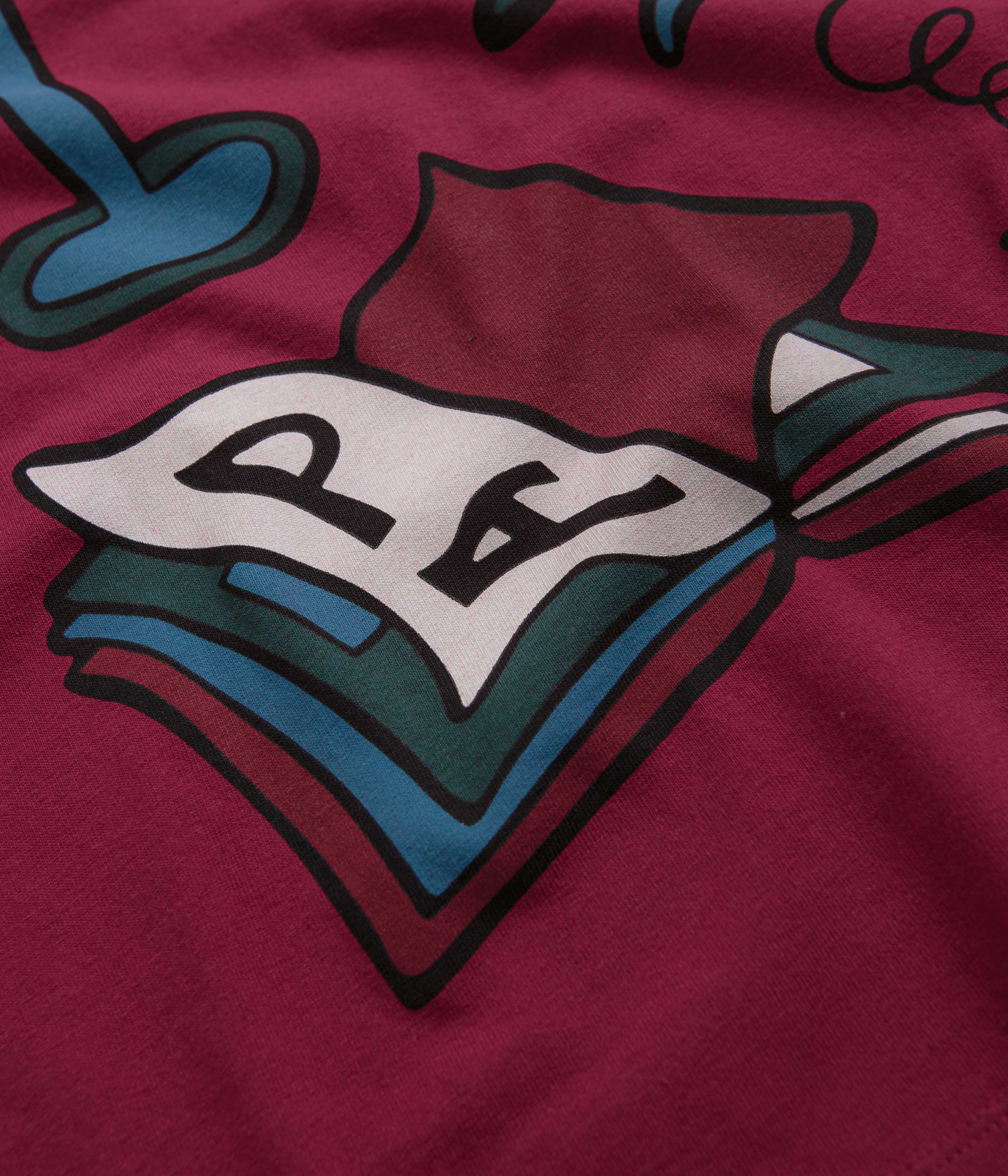 Parra Wine And Books Long Sleeve T-Shirt for Men & Women - Soft Cotton Beet Red Shirt - Perfect for Casual Wear, Book Lovers & Wine Enthusiasts