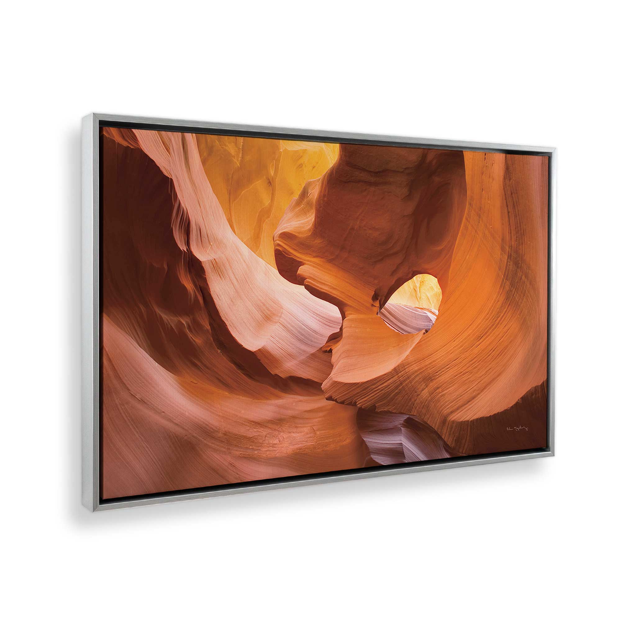 Sandstone Light Print Canvas Wall Art - Handmade Landscape Painting for Living Room, Bedroom & Office Decor