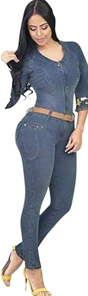 Malibu Boutique Colombian Butt Lifting Jumpsuit - Blue Butt Enhancer Bodysuit for Women | Perfect for Clubbing, Date Nights & Bodycon Outfits