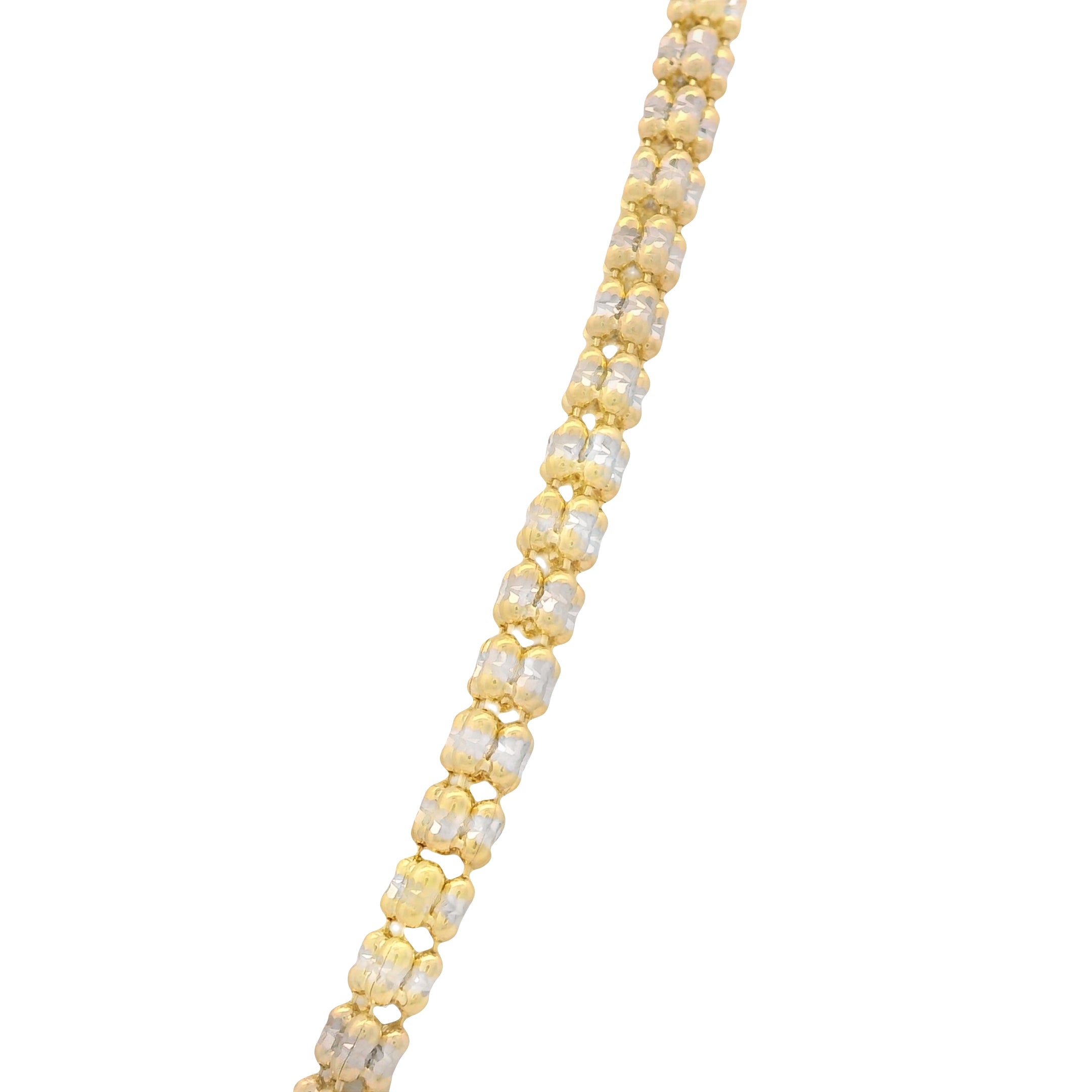 14K Gold Santa Cena CZ Pendant with Iced-Out Chain (3.3mm, 24 Inches) - Elegant Religious Jewelry for Christmas Gifts, Baptism & Special Occasions | JTJ™