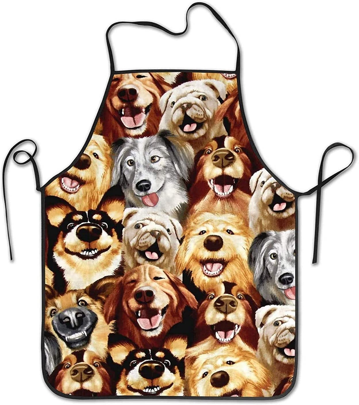 Premium Unisex Chef Apron - Adjustable Bib Kitchen Apron for Cooking, Baking & Grilling - Ideal for Home Chefs, Restaurants & Hotel Kitchens