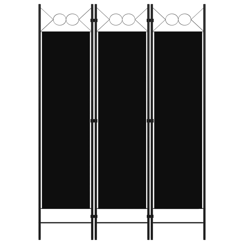 CHARMMA 3-Panel Folding Room Divider - Privacy Screen Partition with Sturdy Metal Frame for Home, Office & Dorm - 47.2