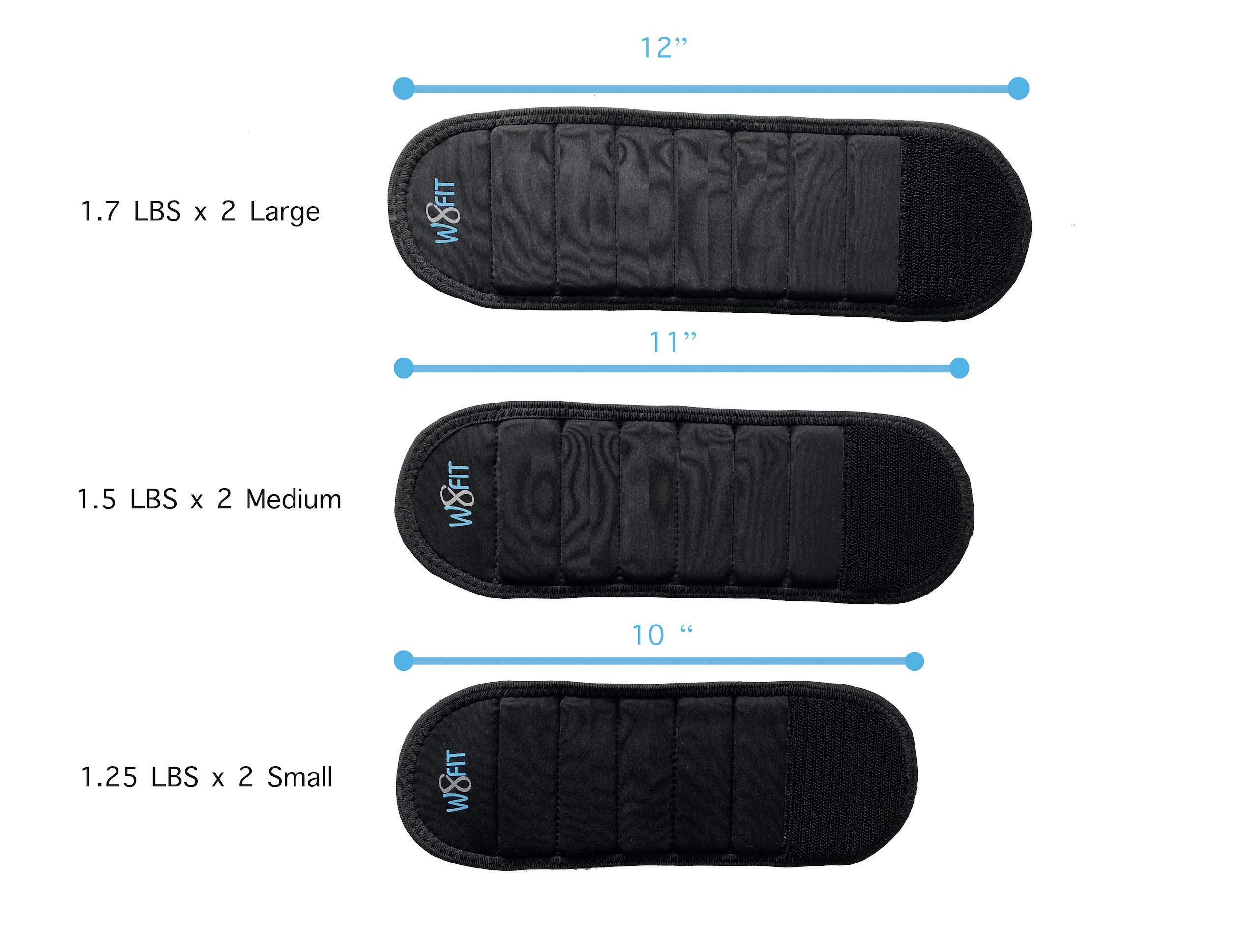 Adjustable Wearable Wrist Weights for Women & Men - 1-5lb Arm Weights for Walking, Running, Fitness Training & Physical Therapy - Perfect for Home Workouts, Jogging & Rehabilitation Exercises
