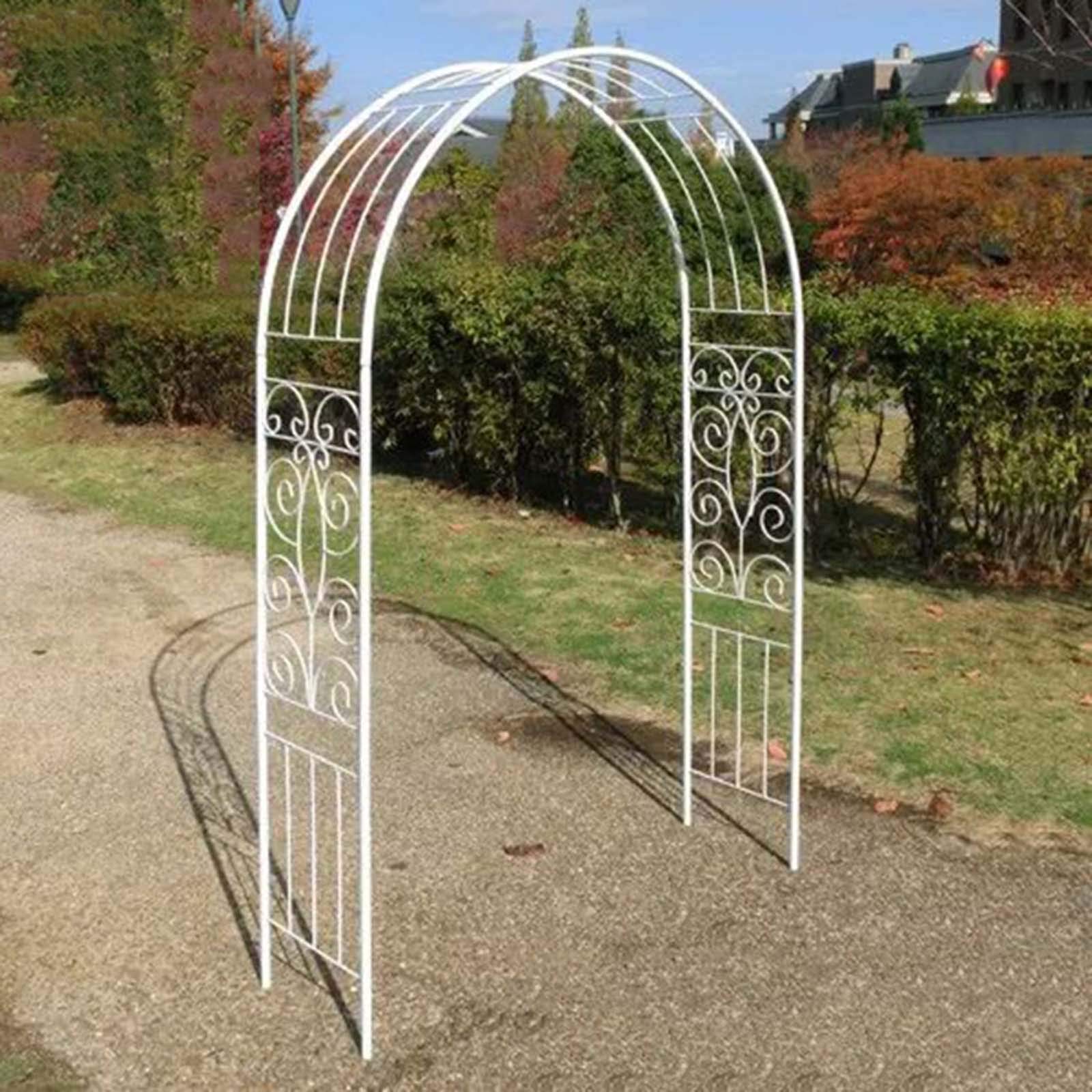 Black & White Metal Wedding Rose Arch - 51