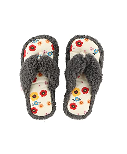 Grey Rise and Shine Spa Slippers