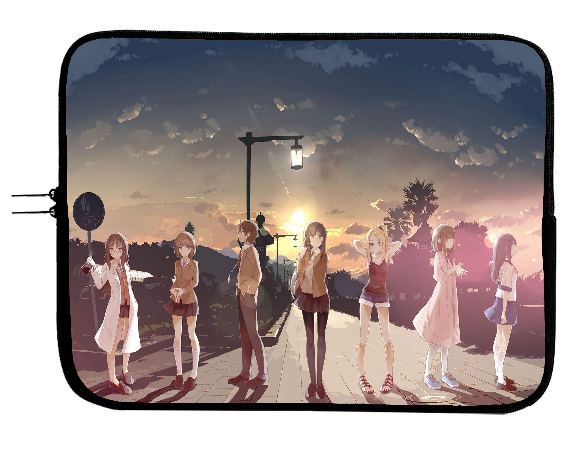 Anime Laptop Sleeve Bag 11.6 Inch - Rascal Does Not Dream of Bunny Girl Senpai Themed Protective Case for Notebooks & Tablets - Lightweight Computer Bag for School, Office & Travel - Fits Devices Up to 11.6 Inch