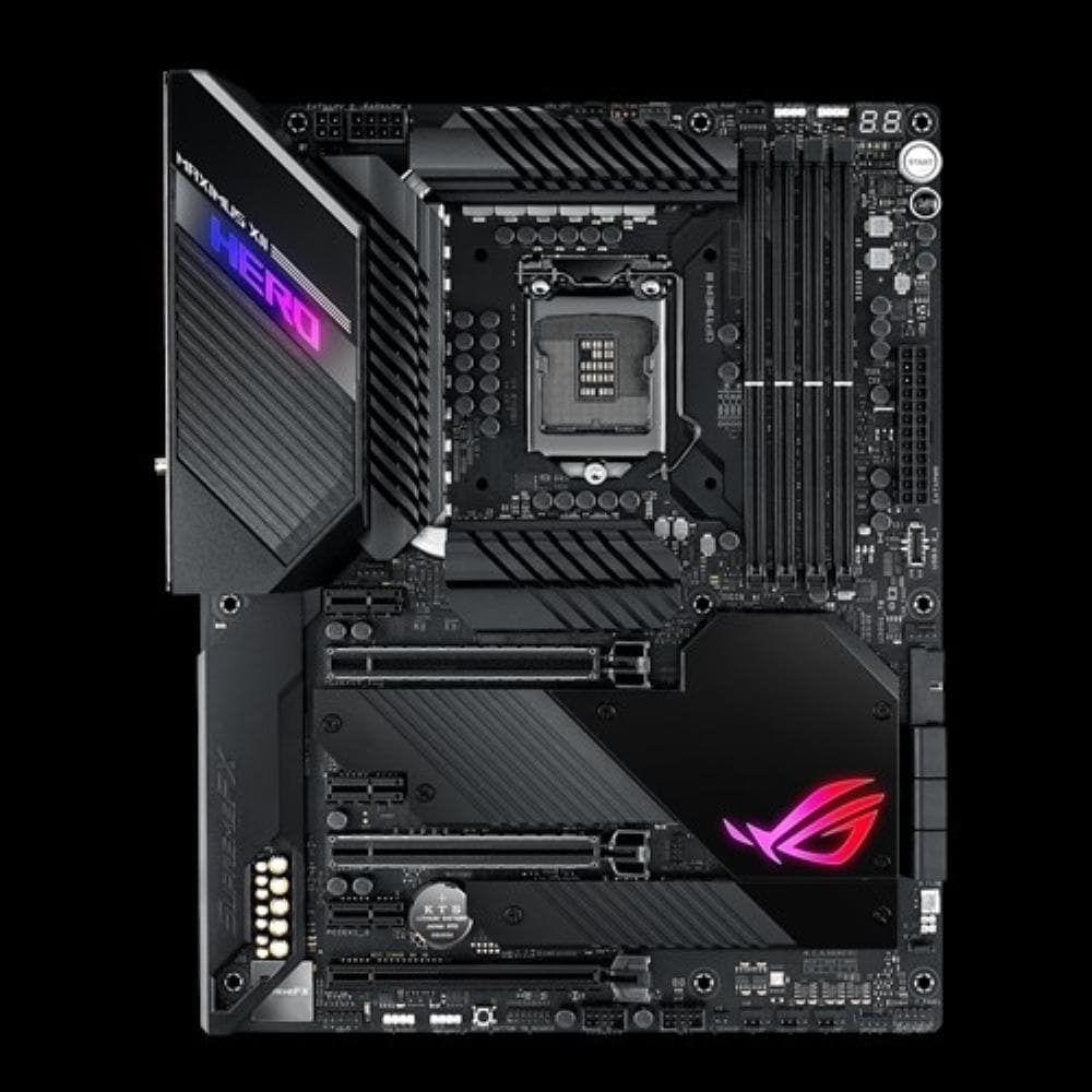 ASUS ROG MAXIMUS XII HERO Z490 (Wi-Fi) ATX Gaming Motherboard - Intel LGA 1200 Socket, PCIe 3.0, DDR4 4800MHz, 3-Year Warranty - Perfect for High-End Gaming PCs and Content Creation Workstations