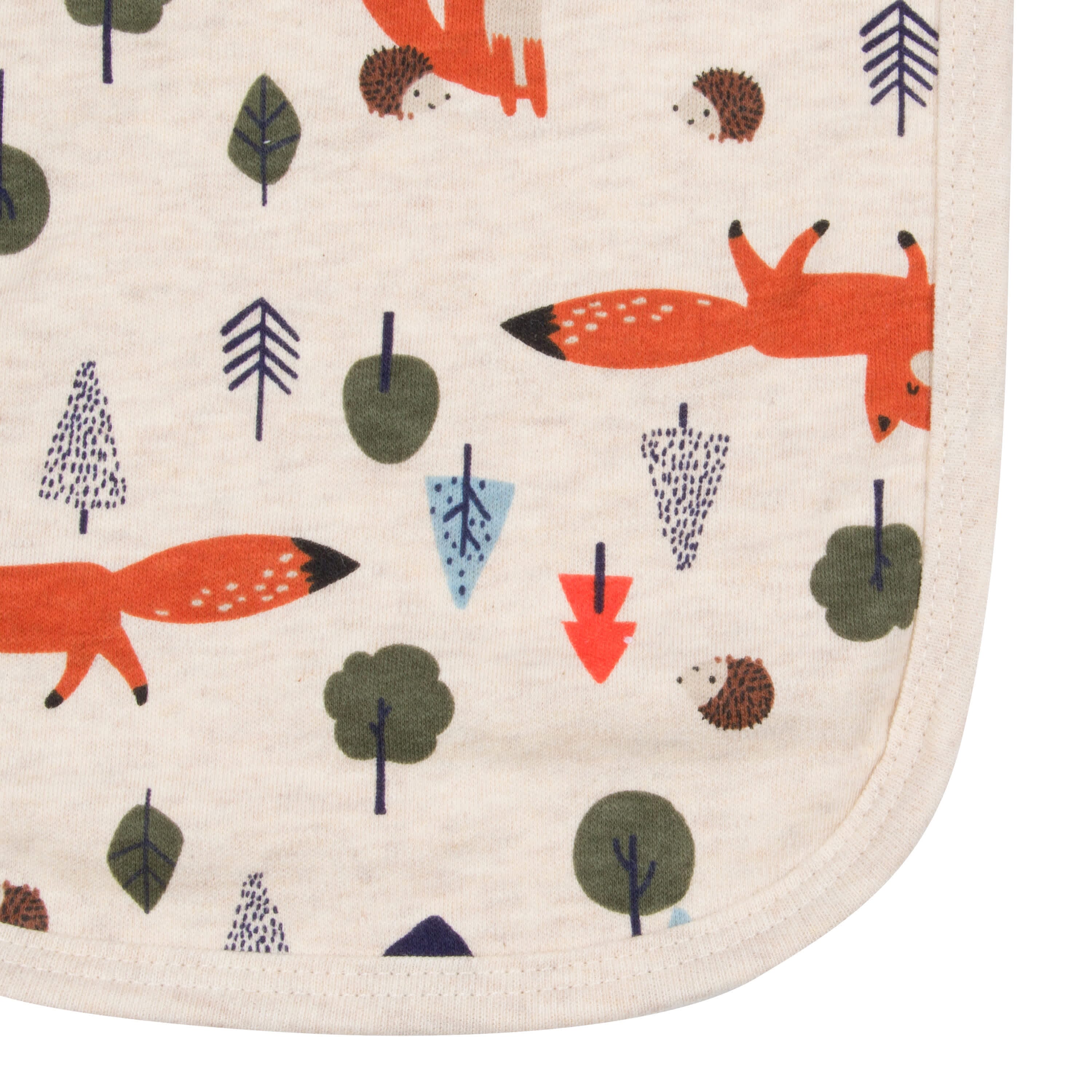 4 Pack Baby Boys Fox Terry Burp Cloths - Soft & Absorbent Drool Bibs for Newborns - Perfect for Feeding, Burping & Mess-Free Playtime