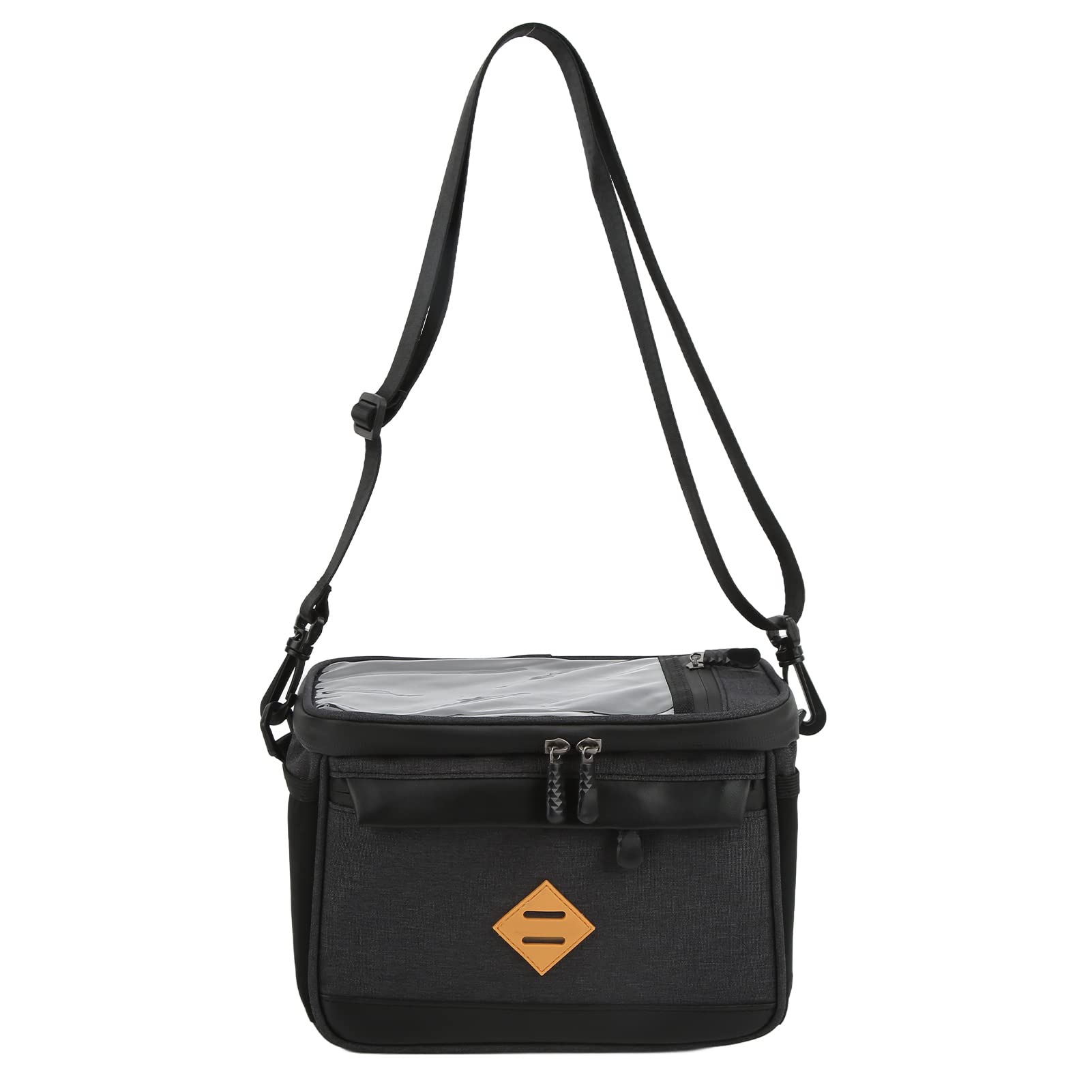 **AMONIDA Insulated Front Frame Bike Bag with Touch Screen - Waterproof Cycling Handlebar Bag for Road Bikes - Perfect for Commuting, Cycling Tours & Outdoor Adventures**
