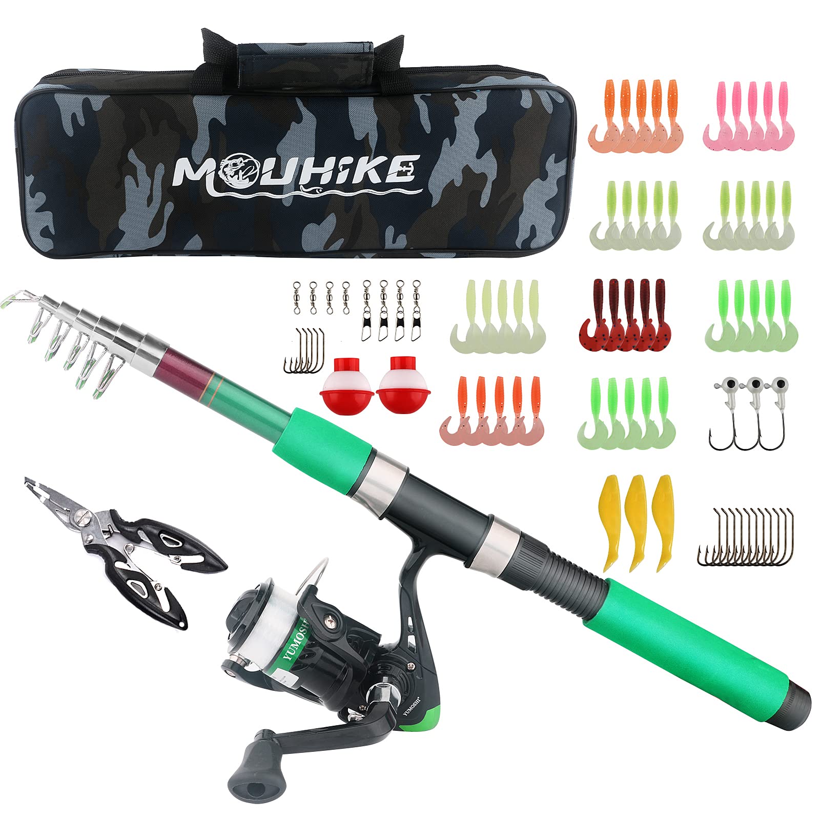 **Ultralight Telescopic Fishing Rod and Reel Combo with Tackle Bag - Portable All-in-One Fishing Gear Kit for Beginners, Adults & Kids - Perfect for Saltwater & Freshwater Fishing, Camping & Outdoor Adventures**