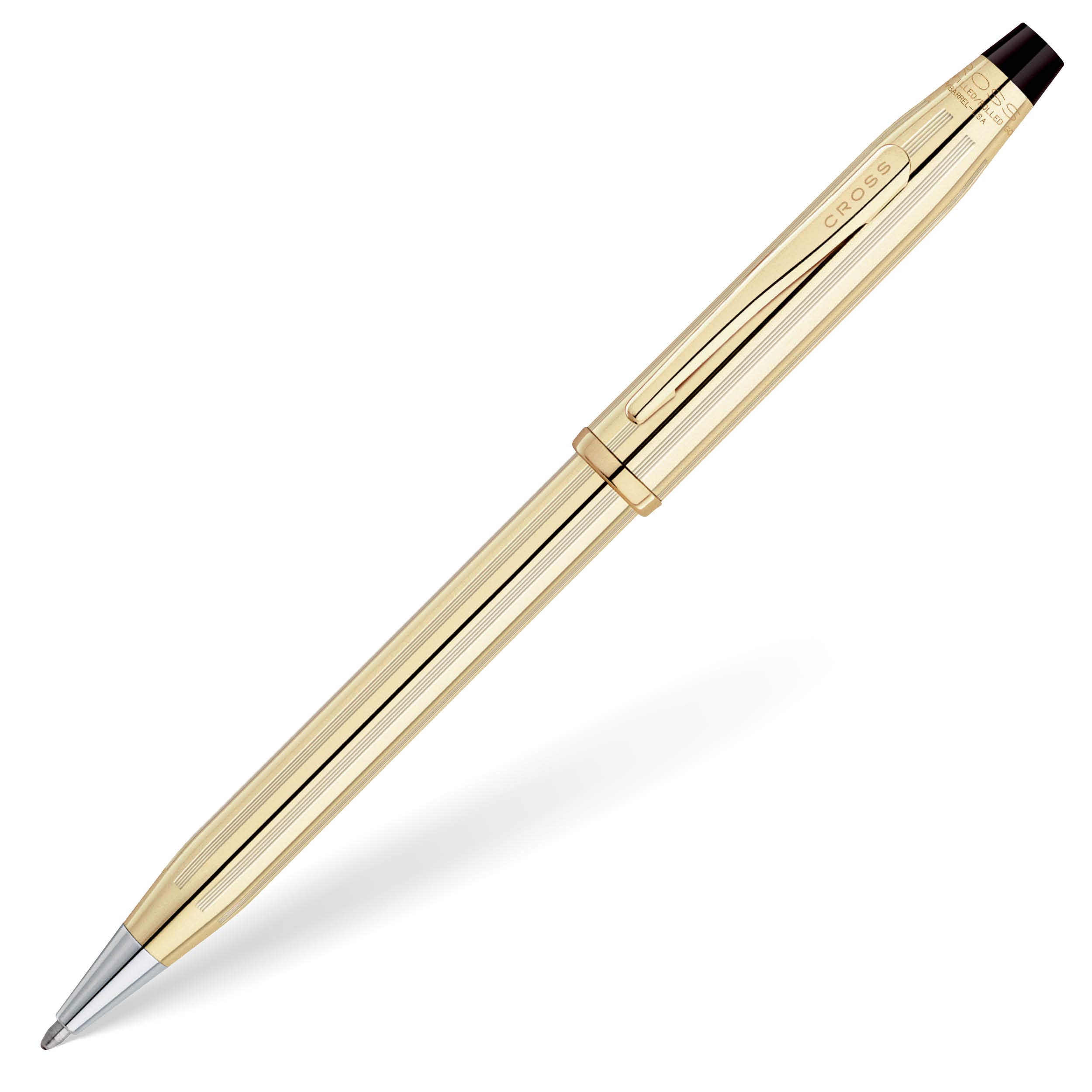Premium Cross Century II Refillable Ballpoint Pen - Medium Point 10K Gold-Filled Luxury Gift Box - Perfect for Business Gifts, Executive Writing & Collectors