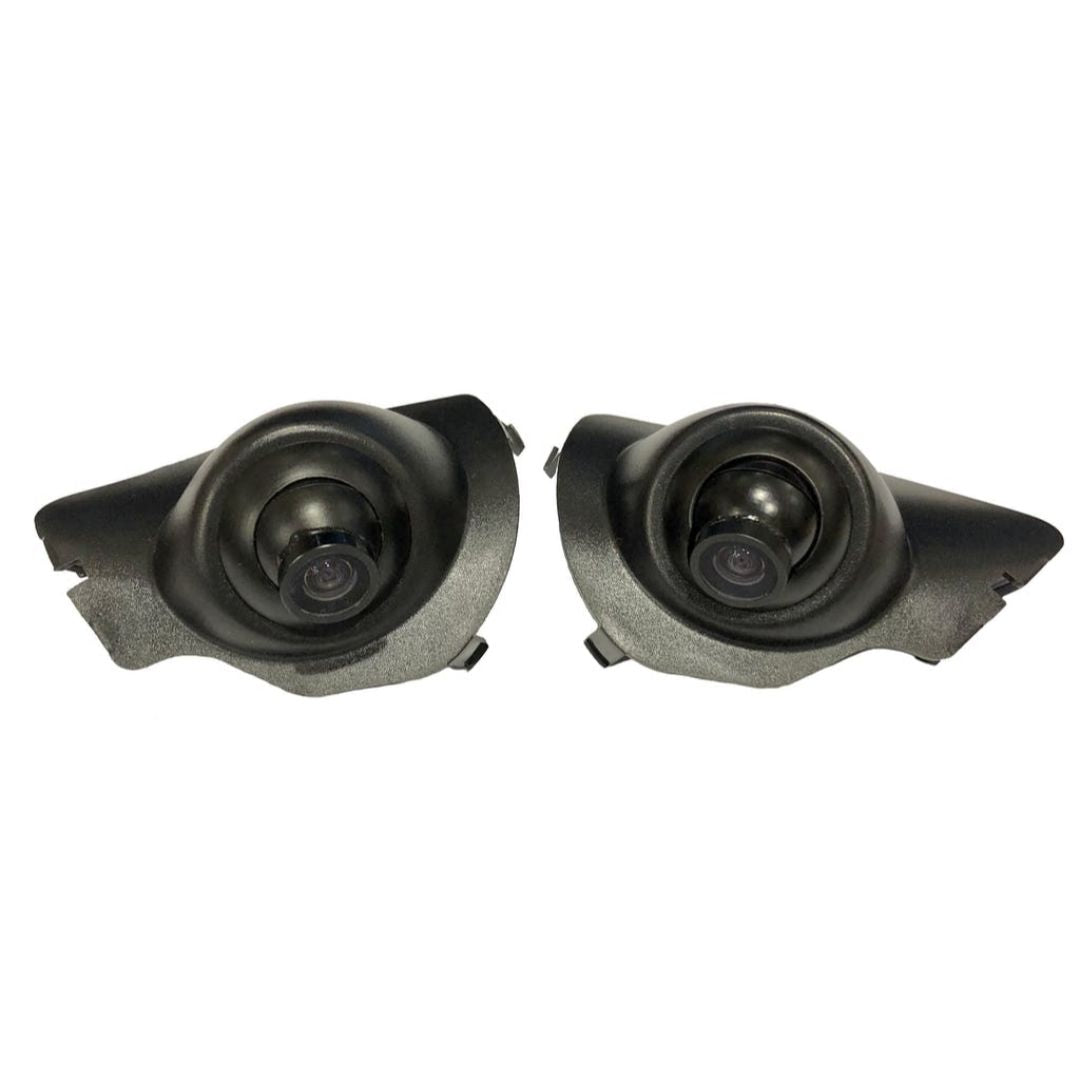 2018 Toyota Sienna OEM Style Side Mirror Mounted Cameras with Crux RFM TYS Multi-View Integration Interface - Backup Camera System for Enhanced Parking Safety & Blind Spot Monitoring
