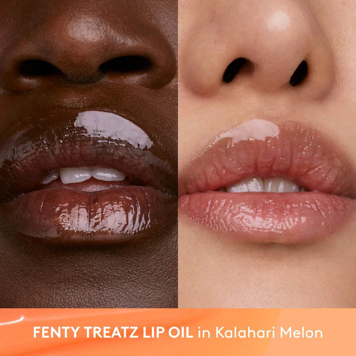 Fenty Beauty Treatz Hydrating & Strengthening Lip Oil - Moisturizing Gloss for Dry, Chapped Lips | Perfect for Daily Hydration & Nighttime Lip Care