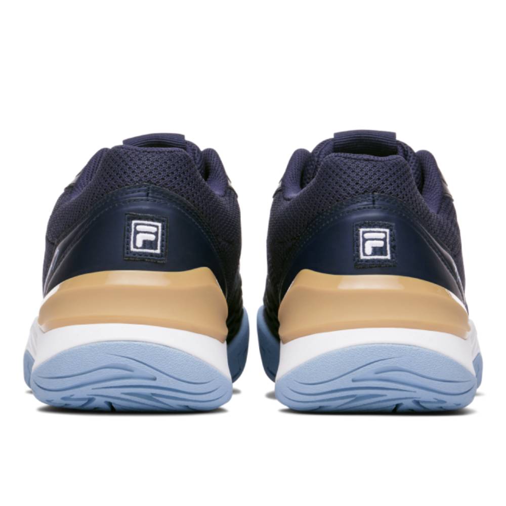Fila Axilus 3 Men's Tennis Shoes - Navy Blue Athletic Sneakers for Court Sports & Casual Wear
