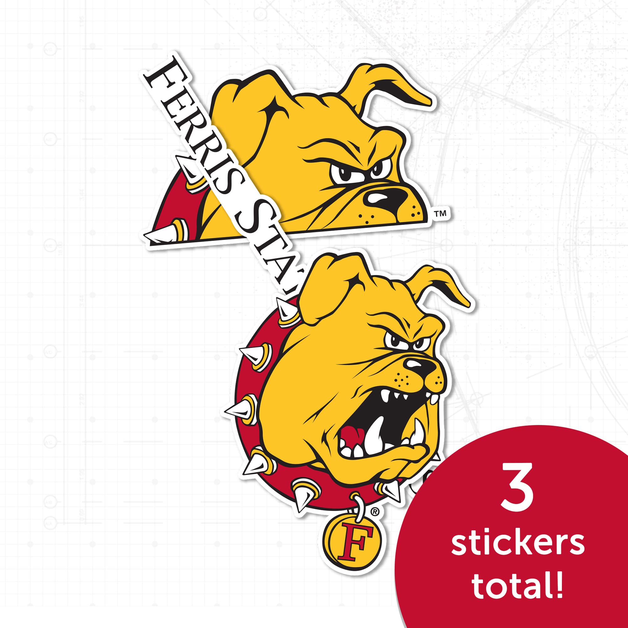 FSU Bulldogs Vinyl Decal Sticker - Desert Cactus Design for Laptop, Water Bottle, Car & Scrapbook (13.43x10.98 Inch Sheet) - Perfect for College Dorm Decor, School Spirit & Fan Gear