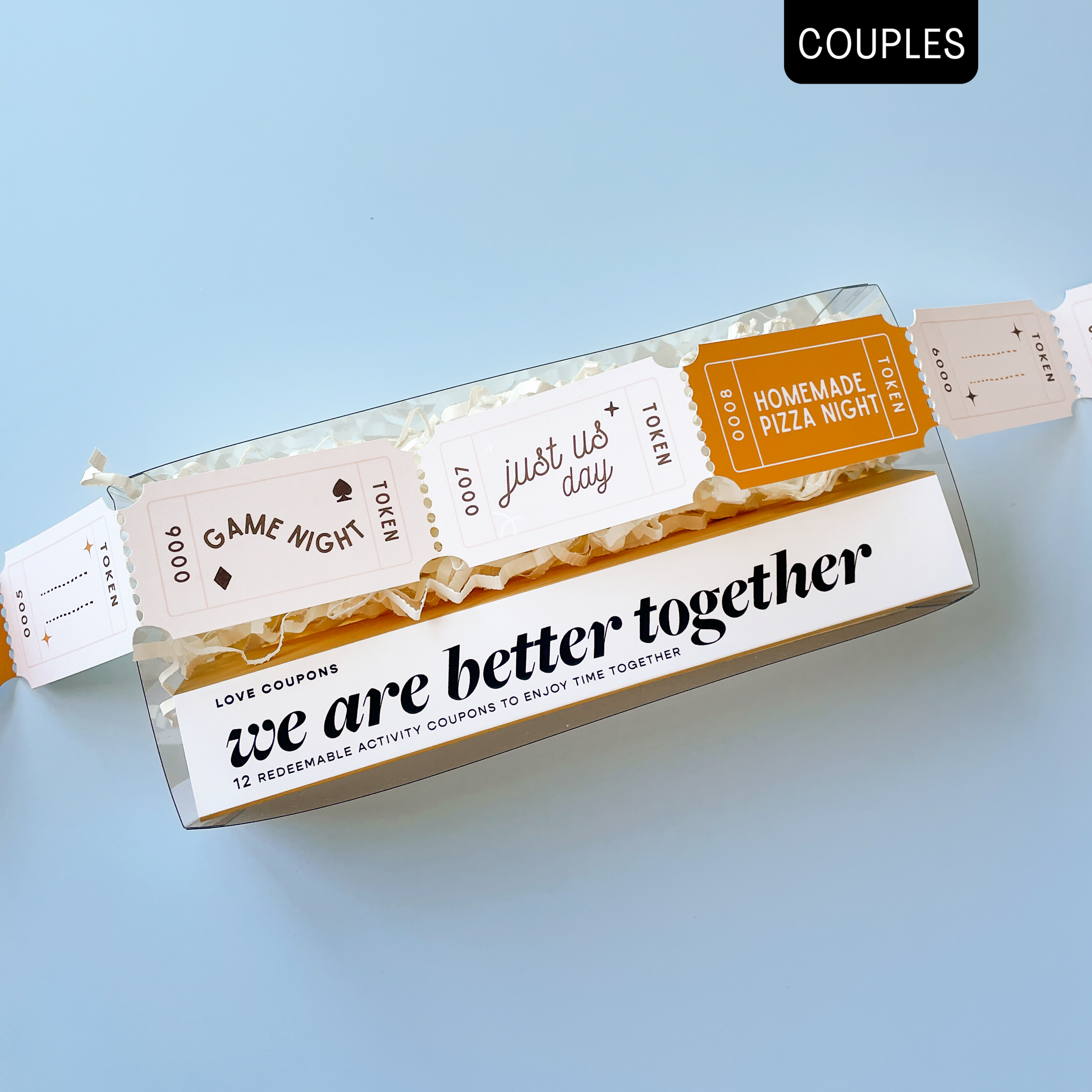 Romantic Couples Activity Coupons - 50 Fun Date Night Ideas & Relationship Gift for Anniversaries, Valentines Day (Perfect for Newlyweds & Long-Term Couples)