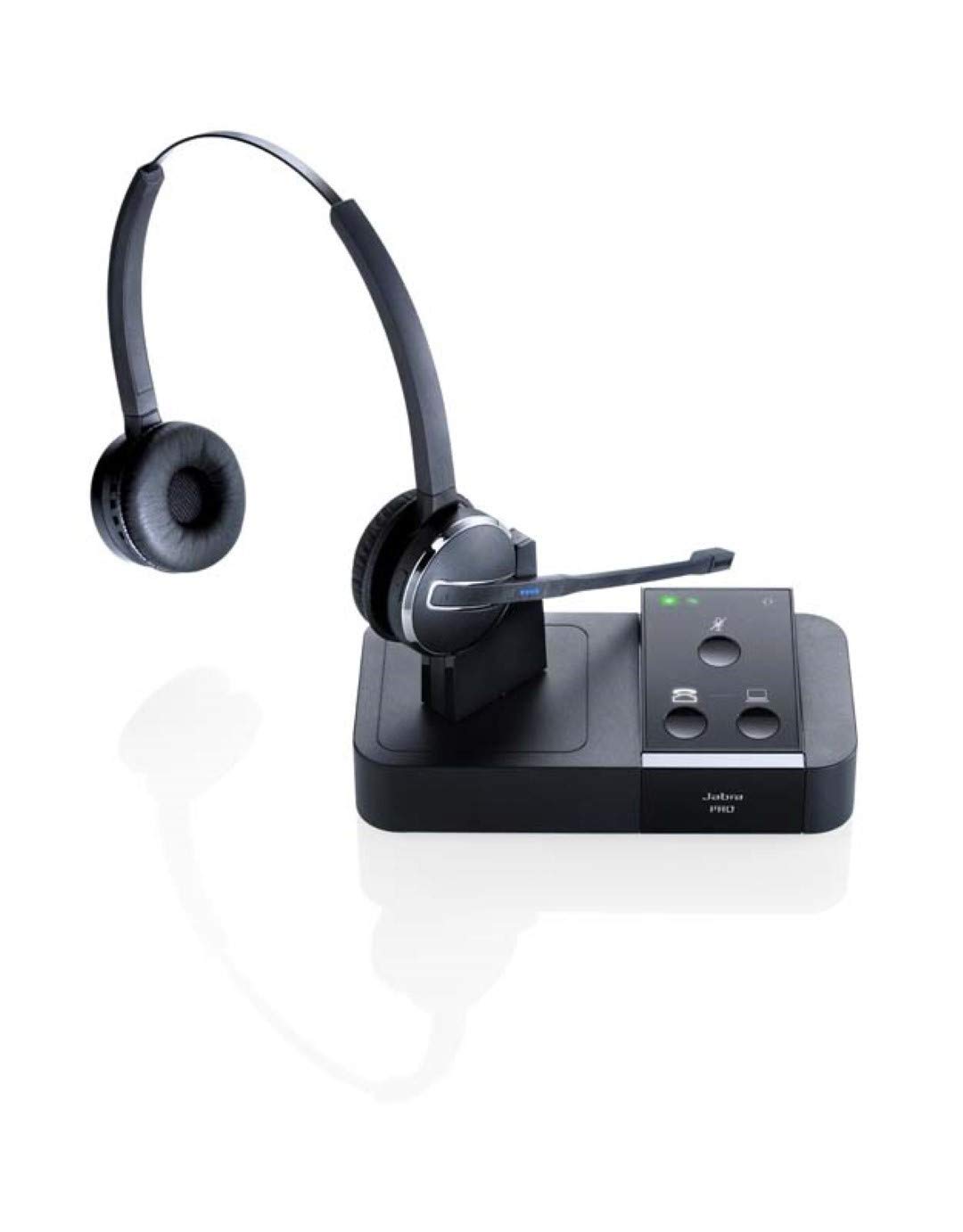 Jabra Pro 9450 Duo Wireless Headset with Noise Cancellation - Certified Refurbished for Office, Call Center & Remote Work Professionals