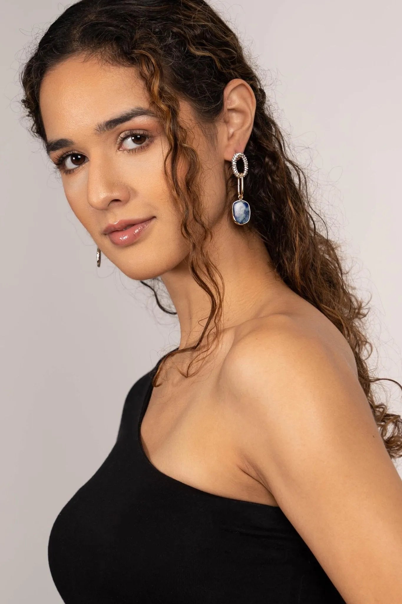 Estella Stone Dangle Earrings for Women - Elegant Bohemian Jewelry for Party, Wedding & Everyday Wear