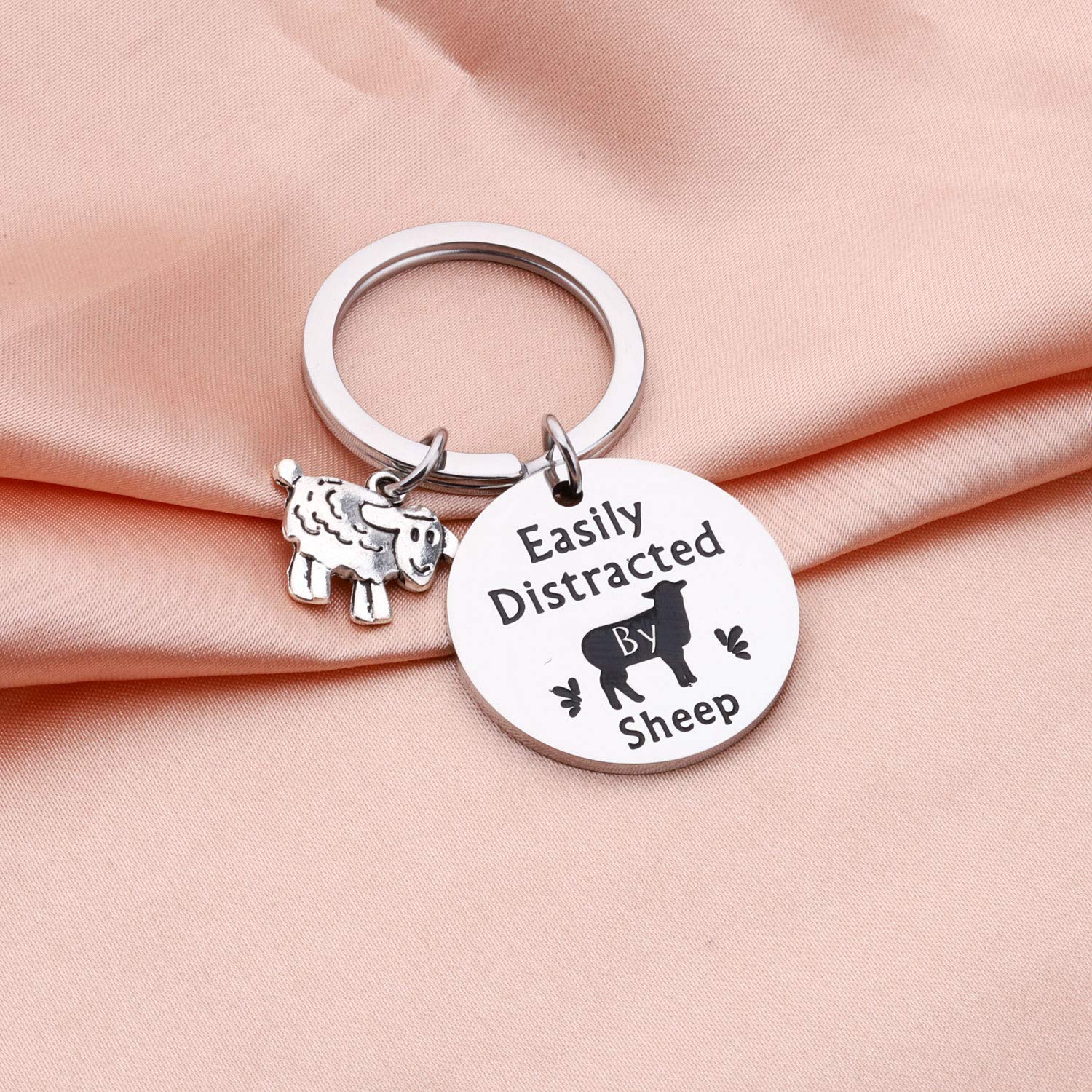 WSNANG Sheep Lover Gift - Cute Animal Keychain Jewelry for Sheep Enthusiasts, Farm Animal Lovers | Perfect for Keyrings, Backpacks, Gifts & Everyday Accessories