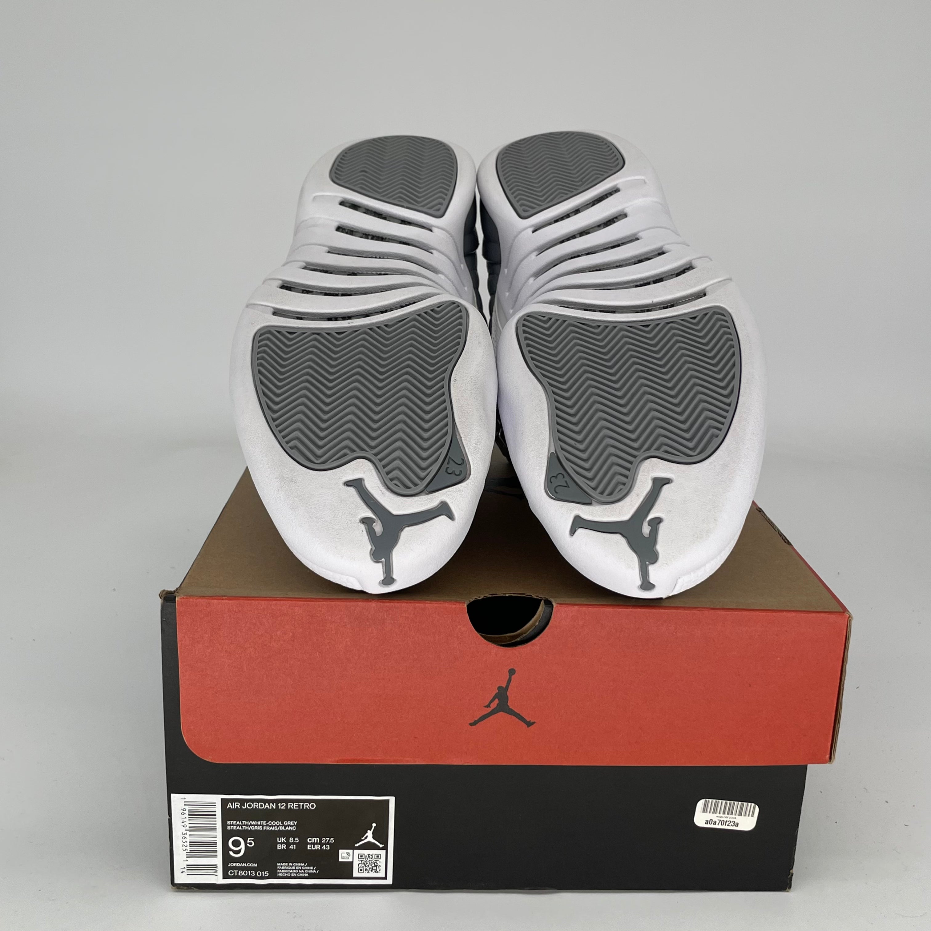 AIR JORDAN 12 STEALTH Men's Basketball Shoes Size 9.5 - Style CT8013 015 | Retro Sneakers for Casual Wear & Street Fashion