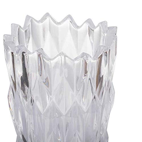 A&B Home 9-Inch Large Thickened Crystal Glass Flower Vase - Elegant Home Decor, Wedding Centerpiece, Table Decor for Living Room, Dining Room & Office