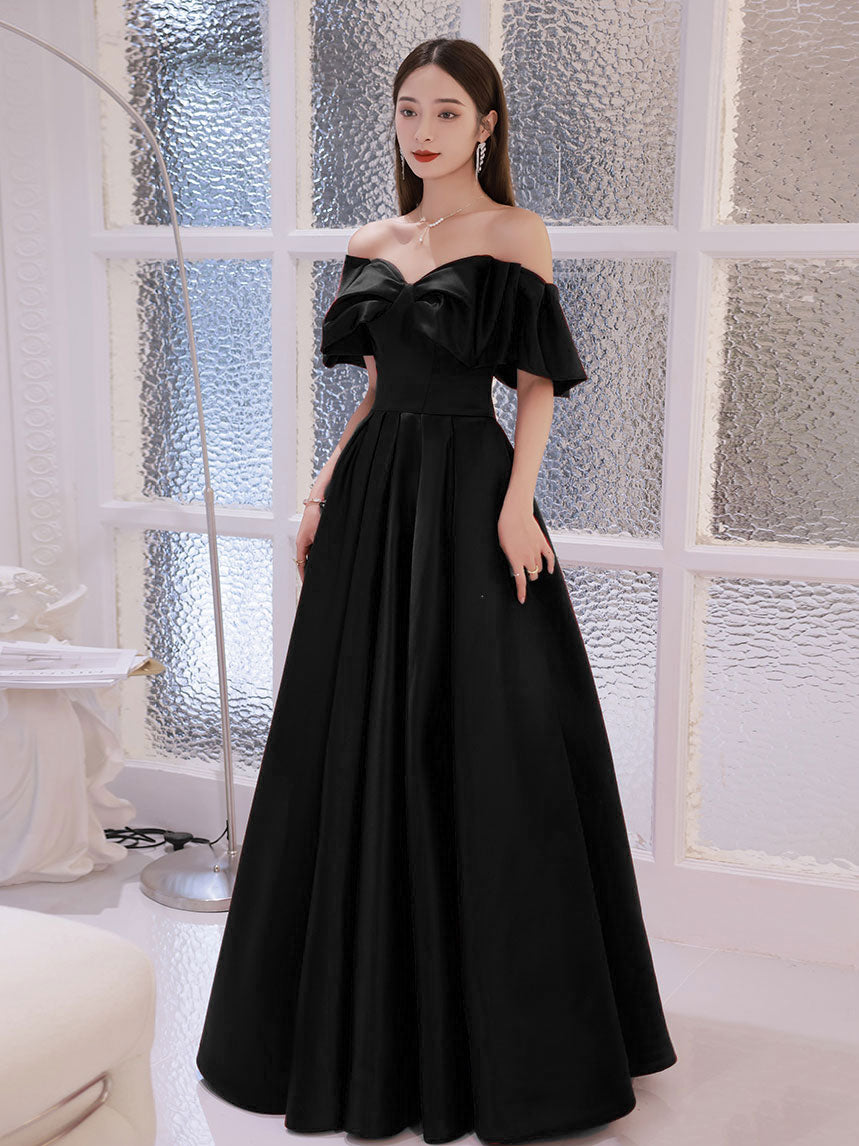 Elegant Burgundy Satin A-Line Long Prom Dress for Women | Formal Evening Gown for Homecoming, Wedding Guest, and Special Occasions