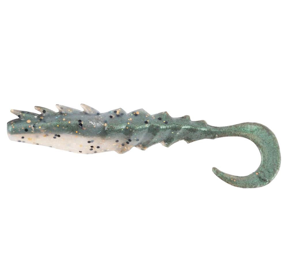 Berkley Gulp Nemesis Prawn Curl Tail Soft Plastic Fishing Lures - Perfect for Saltwater and Freshwater Bass Fishing