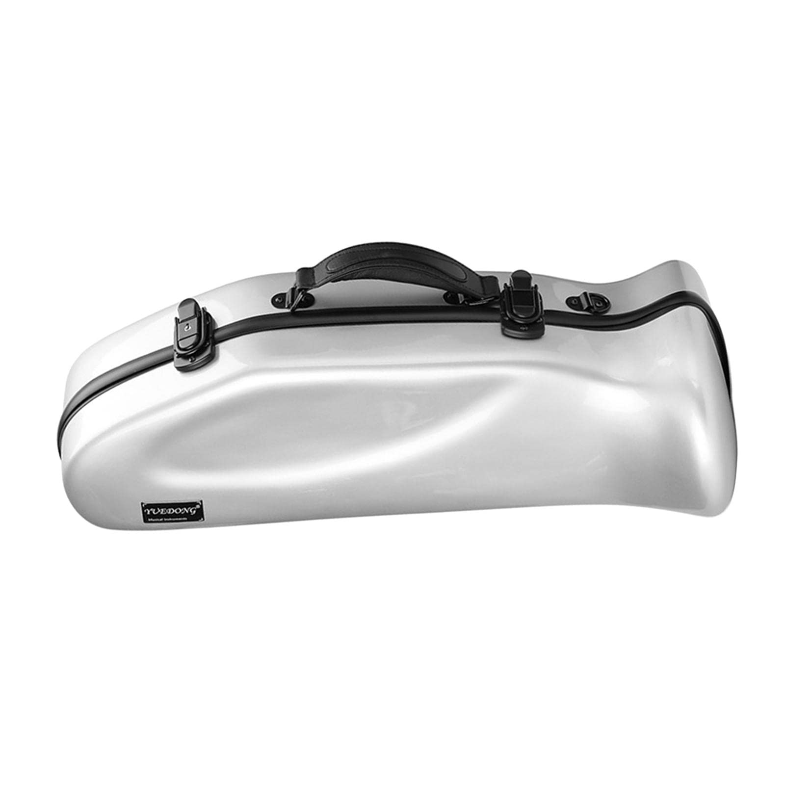 Premium Trumpet Case with Shoulder Strap - Durable Musical Instrument Storage Box for Professional & Student Trumpets - Perfect for School Bands, Travel & Performances (Silver)