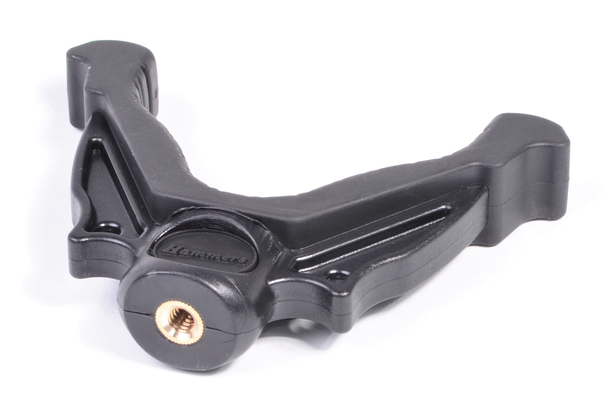 Heavy Duty V Yoke Gun Rest Mount VM03BK - Black Shooting Rest with 1/4-20 Camera Thread & Soft Rubber Top for Hunting, Rifle Support, Monopod, Bipod, Tripod | Perfect for Range Shooting, Wildlife Photography, and Outdoor Adventures