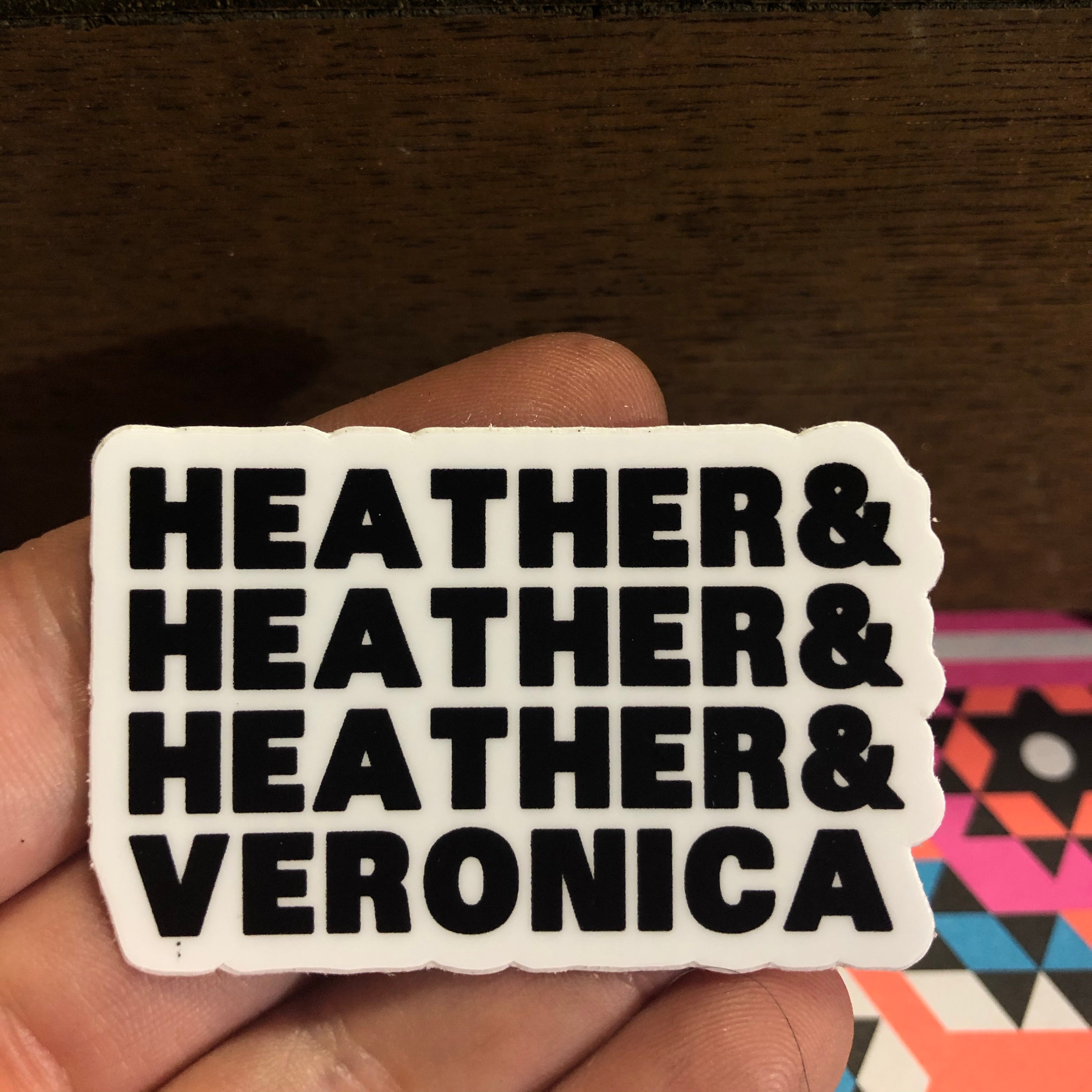 Heather Veronica Vinyl Sticker - Waterproof, Durable Decal for Laptops, Water Bottles & DIY Crafts - Perfect for Home Decor, Scrapbooking & Personalizing Gifts