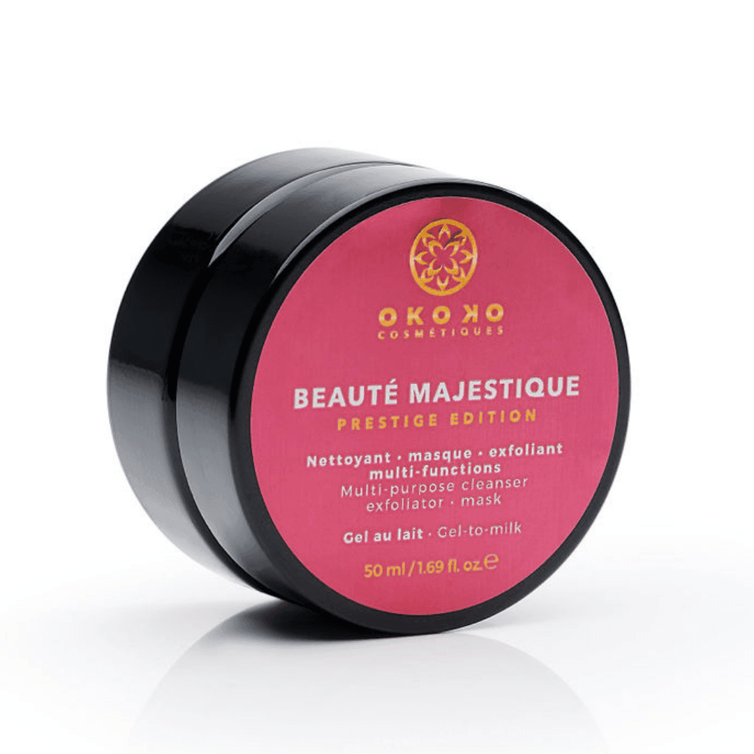 Beauté Majestique 3-in-1 Cleanser, Mask & Exfoliator with Papaya Enzymes & Blue Tansy - Gentle Skincare for Acne, Blackheads & Glowing Skin - Perfect for Daily Use, Spa Nights & Travel