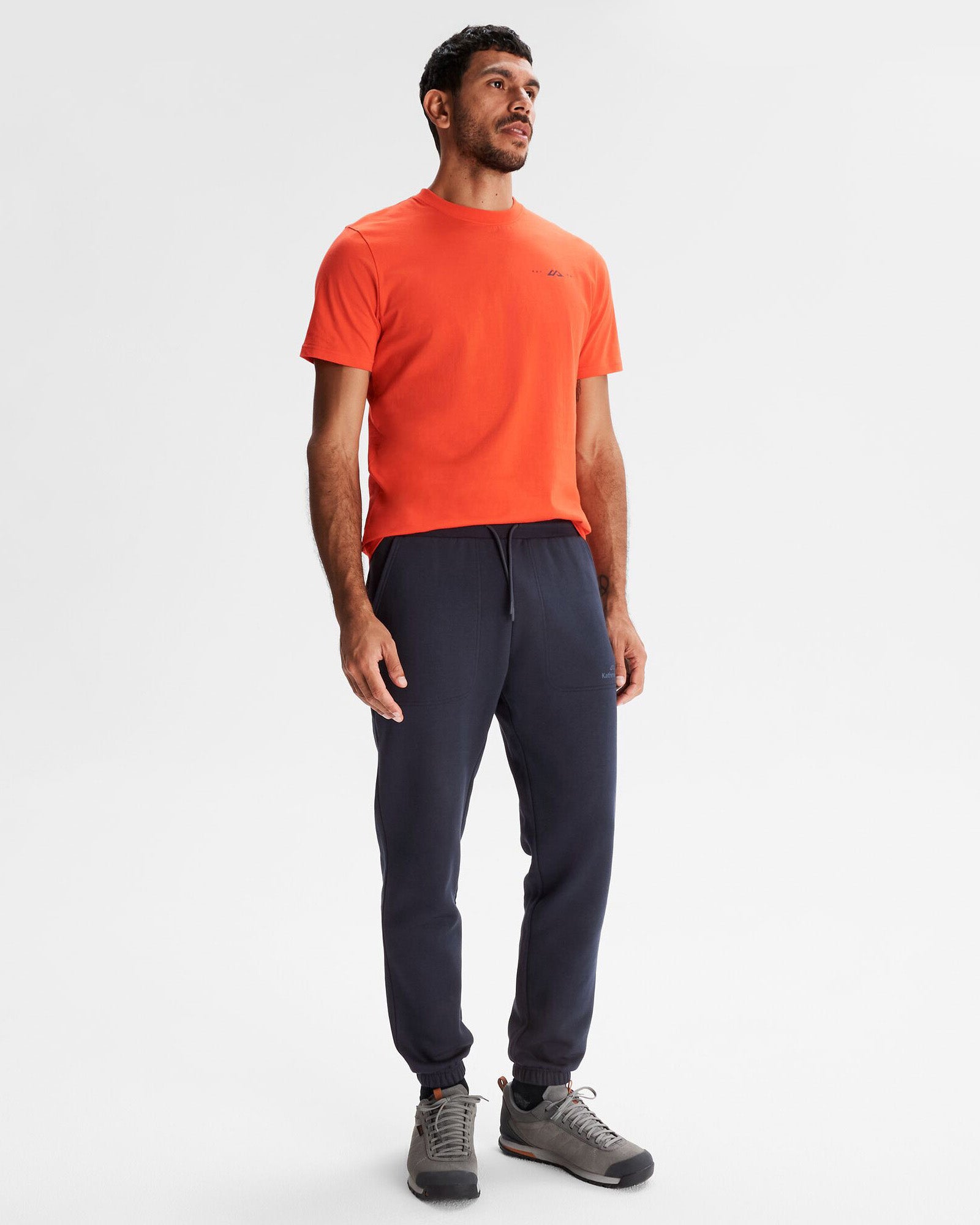 Men's Logo BB Joggers - Pure Navy Blue Casual Sweatpants for Running, Gym & Lounge Wear