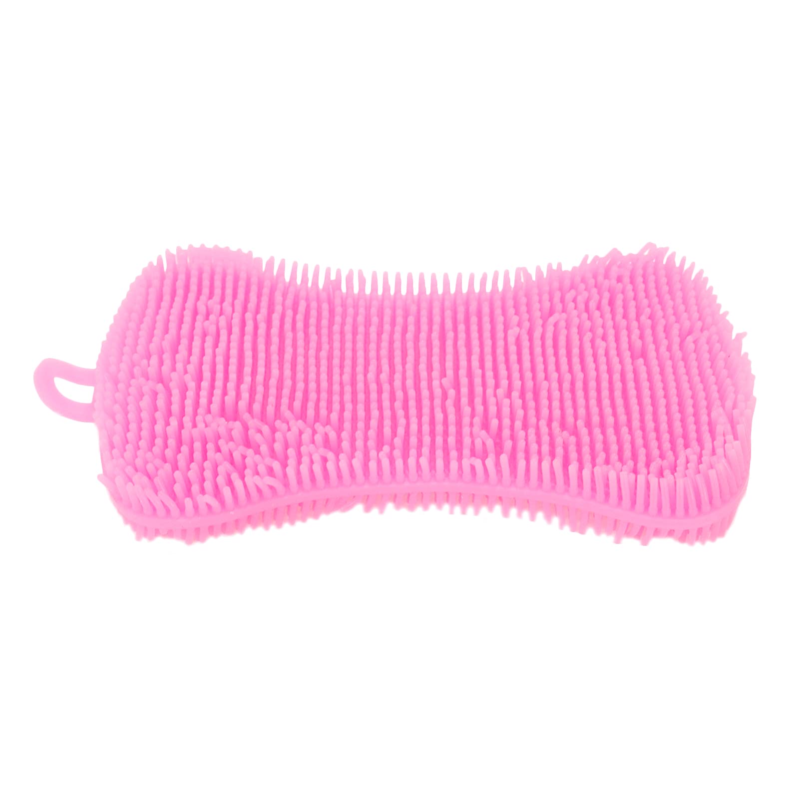 Pink Silicone Scrubber Sponges 5-Pack - Dish Cleaning for Kitchen