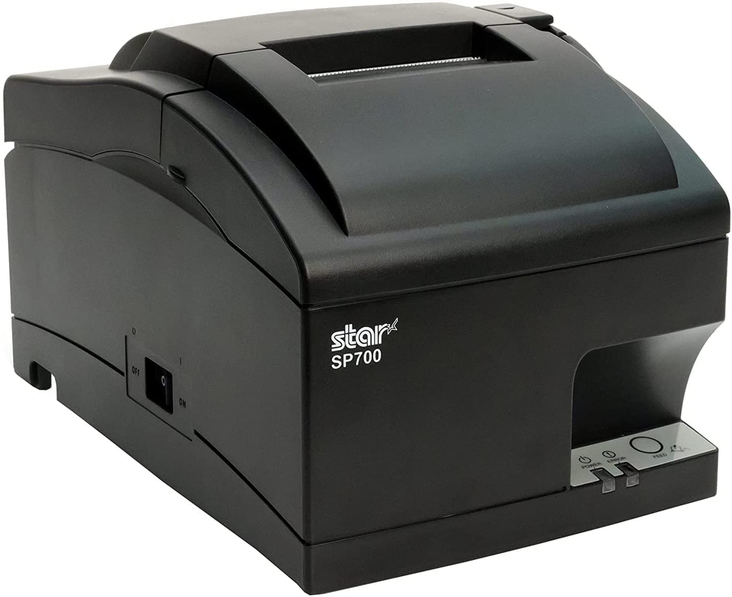 Star Micronics SP742ME Ethernet Monochrome Impact Kitchen Receipt Printer with Auto-Cutter - Recessed Cable Design, Compatible with Square & Clover POS Systems (Gray) - Ideal for Restaurants, Retail Stores and Hospitality Businesses