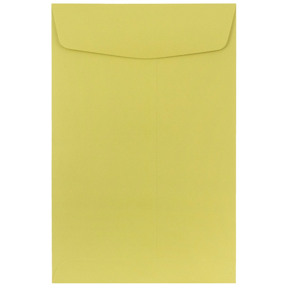 JAM PAPER 6x9 Open End Premium Catalog Envelopes - 500 Pack Bulk - Chartreuse Green for Business Mailings, Invoices & Marketing Materials