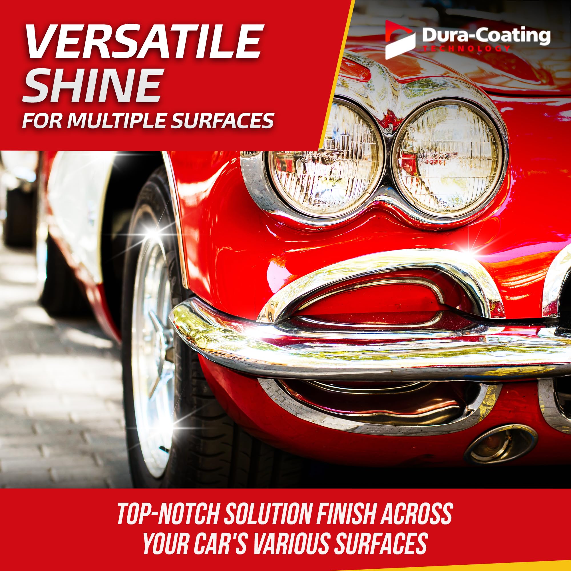 Premium Dura-Coating Metal & Paint Care Bundle - Blue Metal Polish, All-in-One Car Polish, Crazy Suds Car Wash, Wheely Clean Wheel Spray & Quick Slick Polymer Sealant with 4 Buffing Pads & Microfiber Towel - Complete Auto Detailing Kit for Cars, Motorcycles & Boats