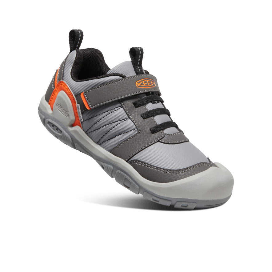 Big Kids' Knotch Peak Sneakers - Magnet/Safety Orange | Comfortable Athletic Shoes for Boys & Girls | Perfect for Running, School & Outdoor Play