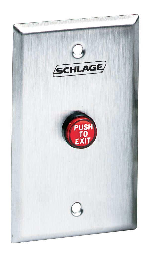 Schlage 701RD EX Illuminated Push Button - 5/8