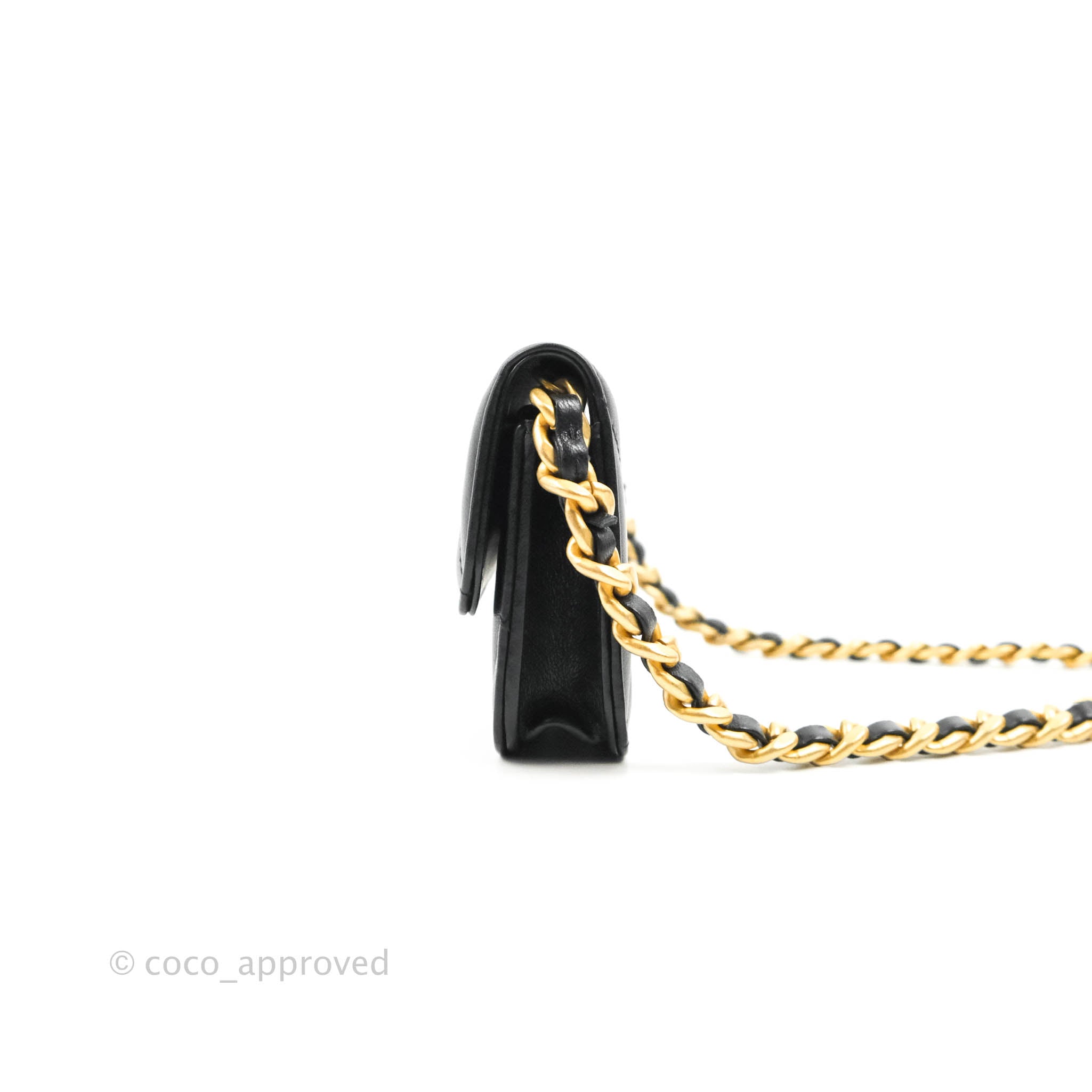 Chanel 19 Mini Clutch with Chain - Black Lambskin Leather Crossbody Bag with Mixed Hardware for Women | Perfect for Evening Parties, Date Nights & Special Occasions
