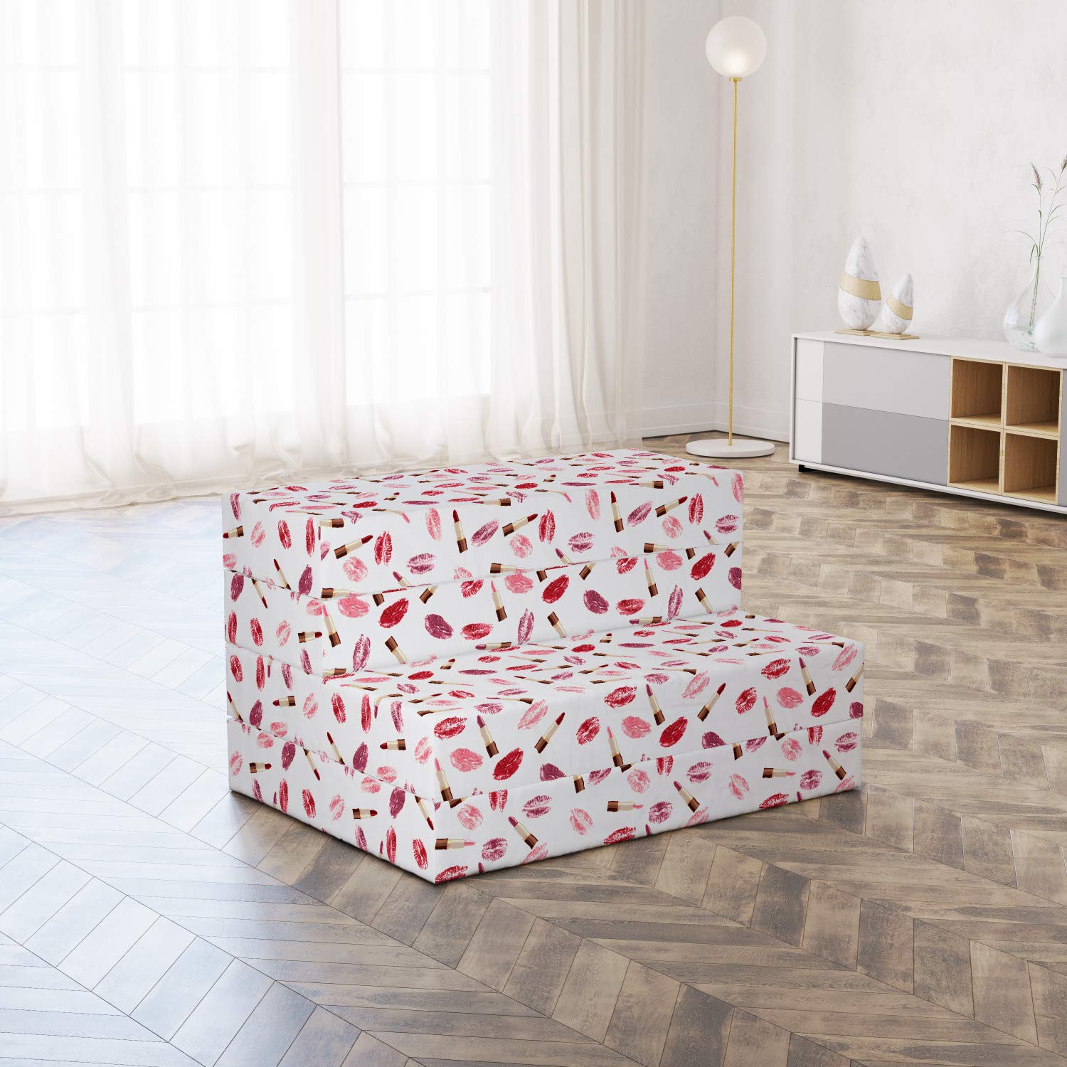 Ambesonne Foldable Mattress for Cosmetics & Makeup - 74.8