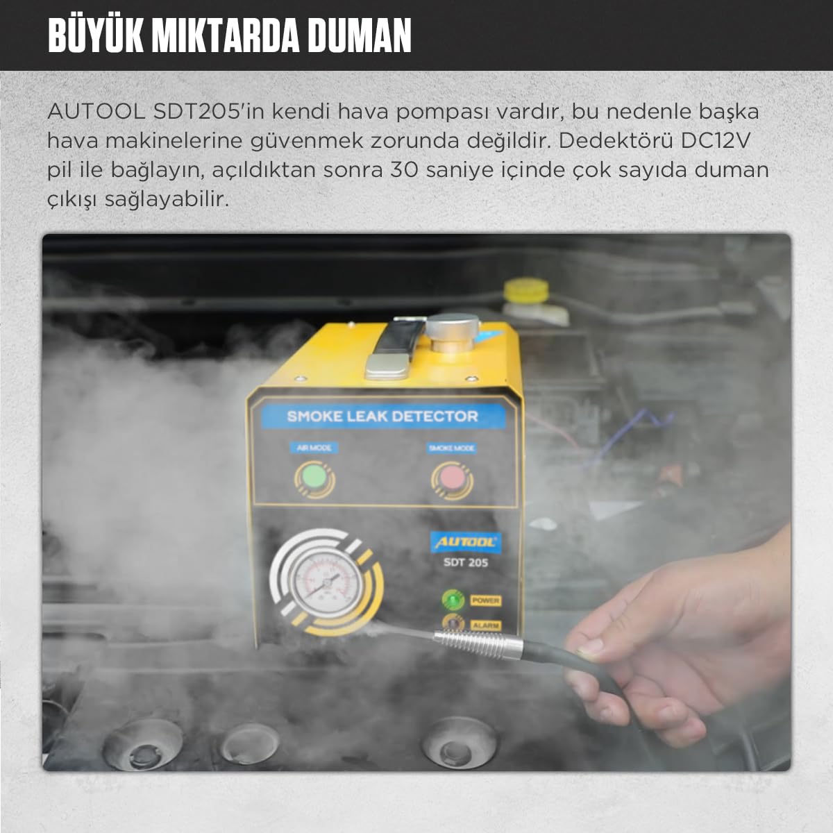 12V Automotive Smoke Machine - Car Pipe System Leak Detector | Fuel Leakage Diagnostic Tester for Cars, Motorcycles & Trucks | Perfect for Mechanics & DIY Auto Repair