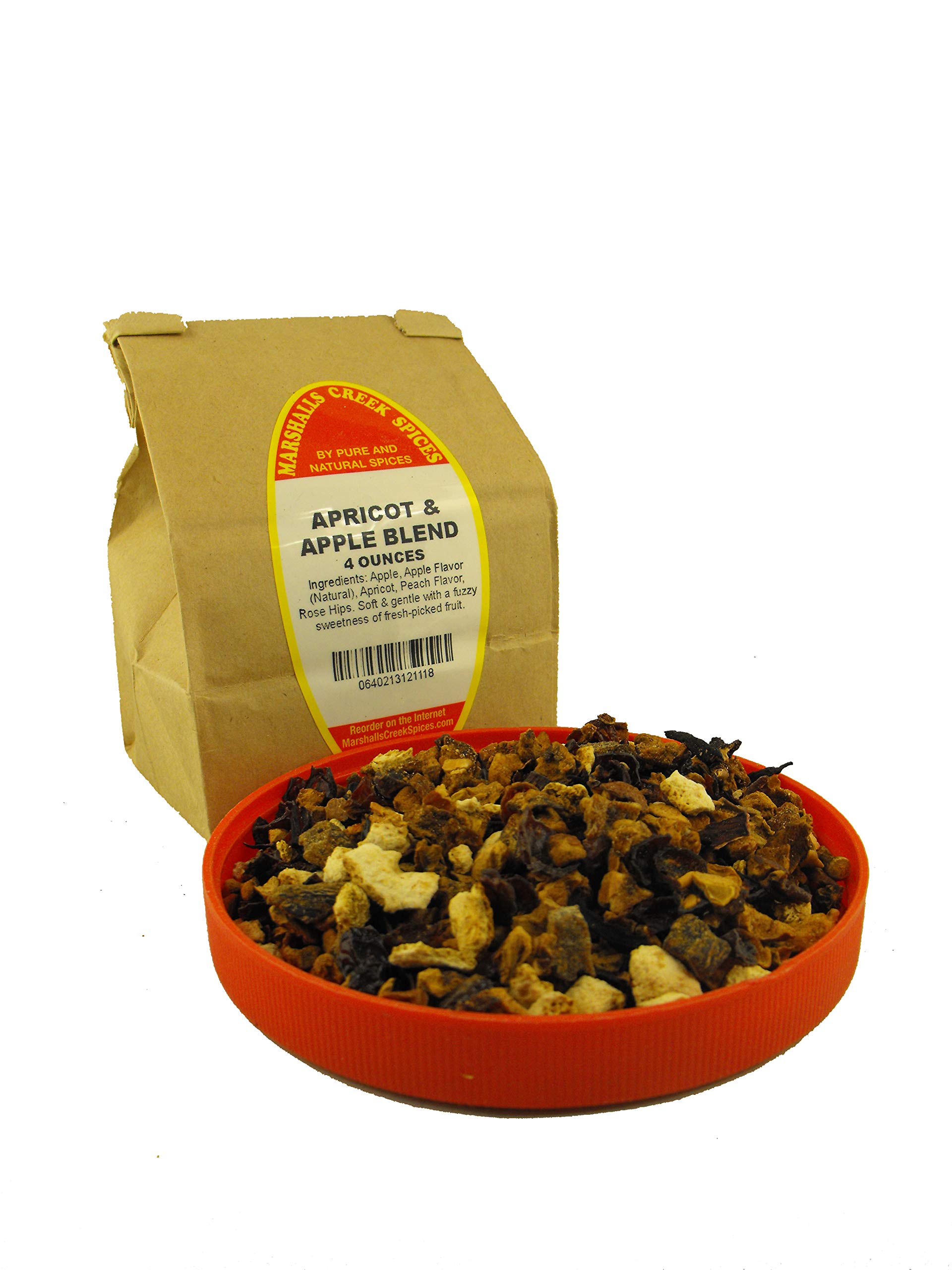 Organic Apricot & Apple Loose Leaf Herbal Tea - Caffeine Free, 4 oz - Perfect for Relaxation, Afternoon Tea & Gift Giving