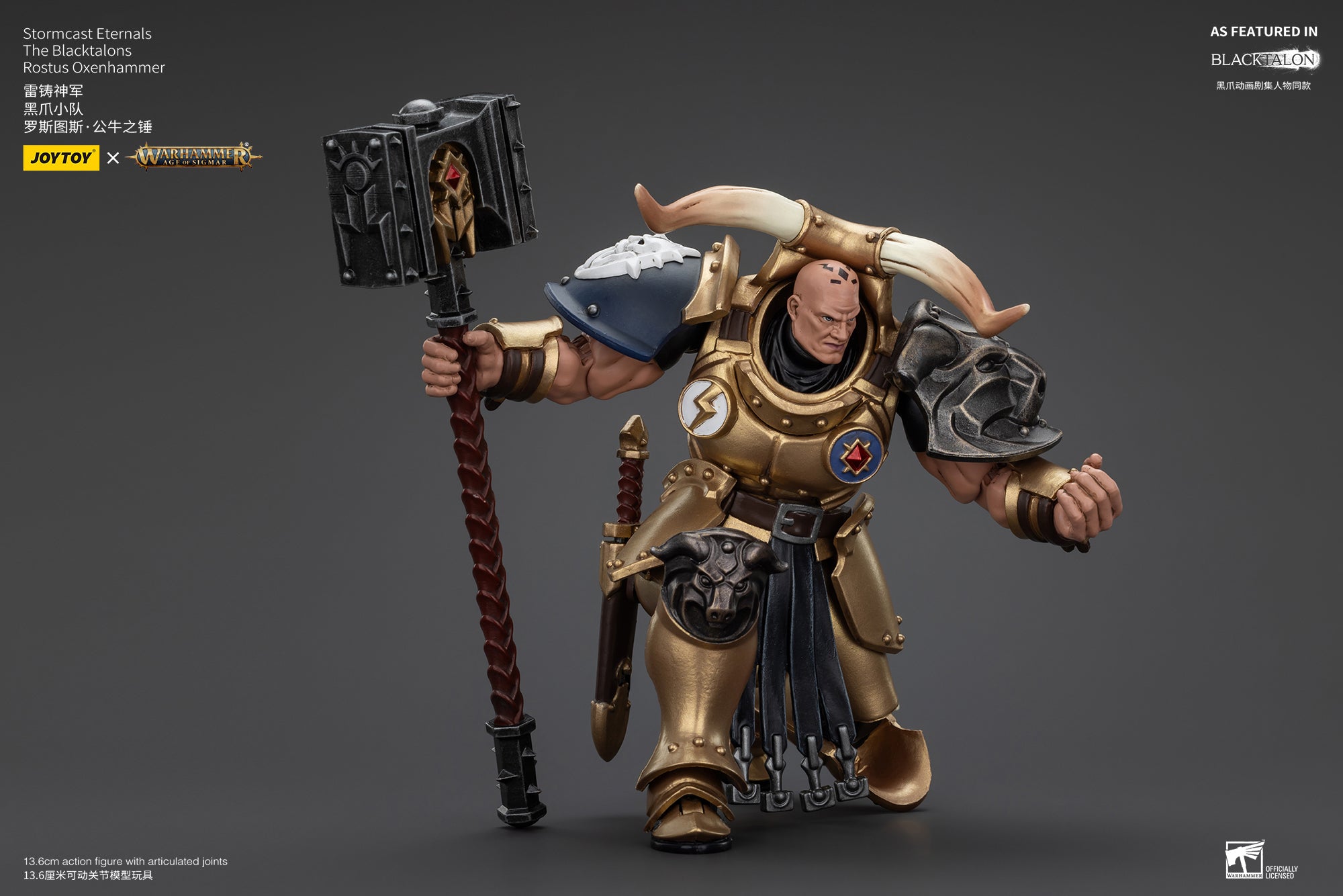 1/18 JOYTOY 4-Inch Action Figure - Warhammer Age of Sigmar Stormcast Eternals The Blacktalons - Collectible Miniature for Tabletop Gaming & Display