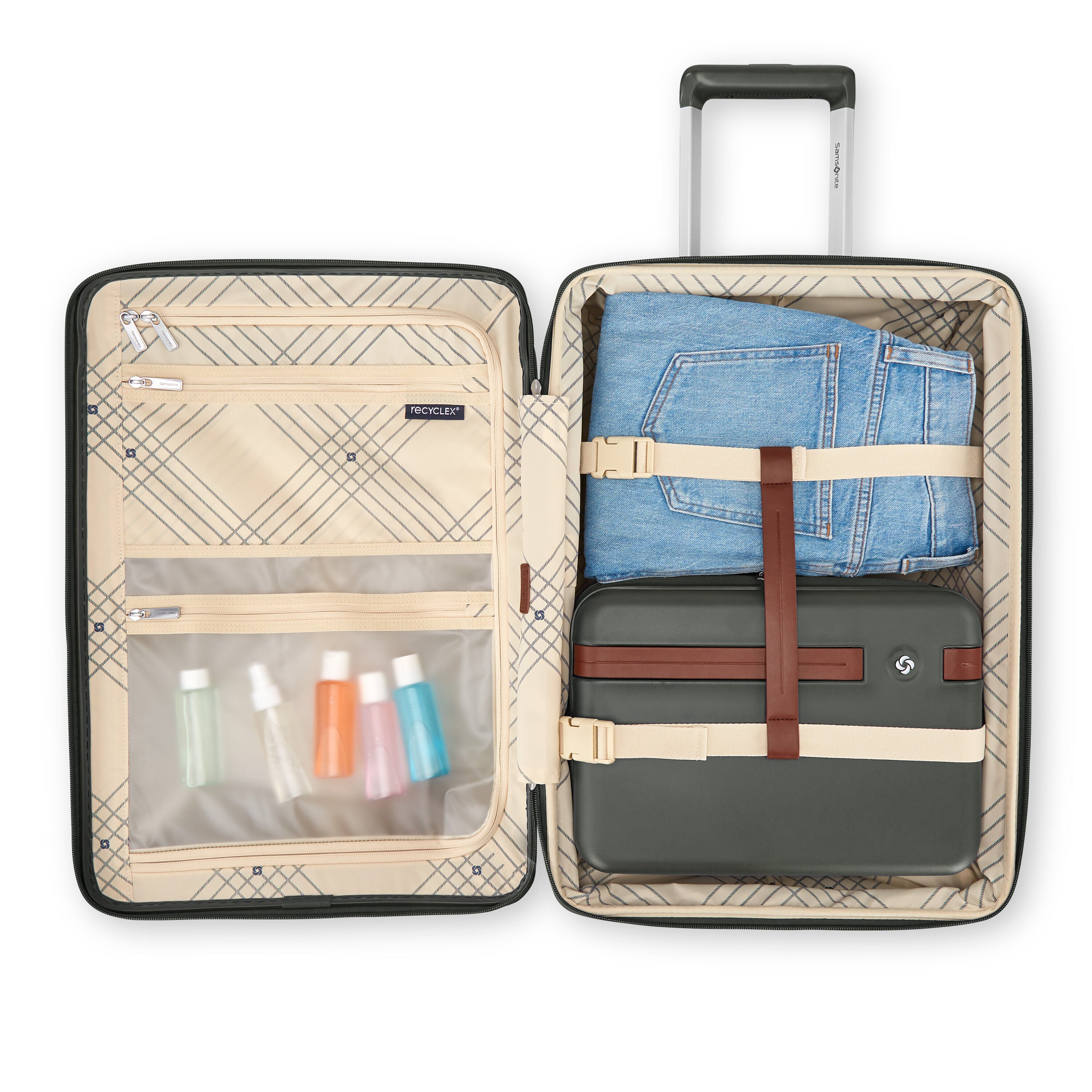 Samsonite Virtuosa Spinner Small Expandable Carry On Luggage - Lightweight Hardshell Suitcase for Air Travel, Business Trips & Weekend Getaways